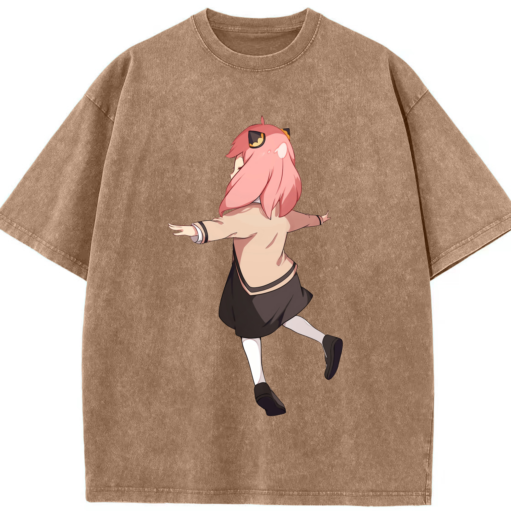 （画像用） SPY×FAMILY间谍家家酒 綿100% ヴィンテージ風 半袖Tシャツ（フロントプリント）