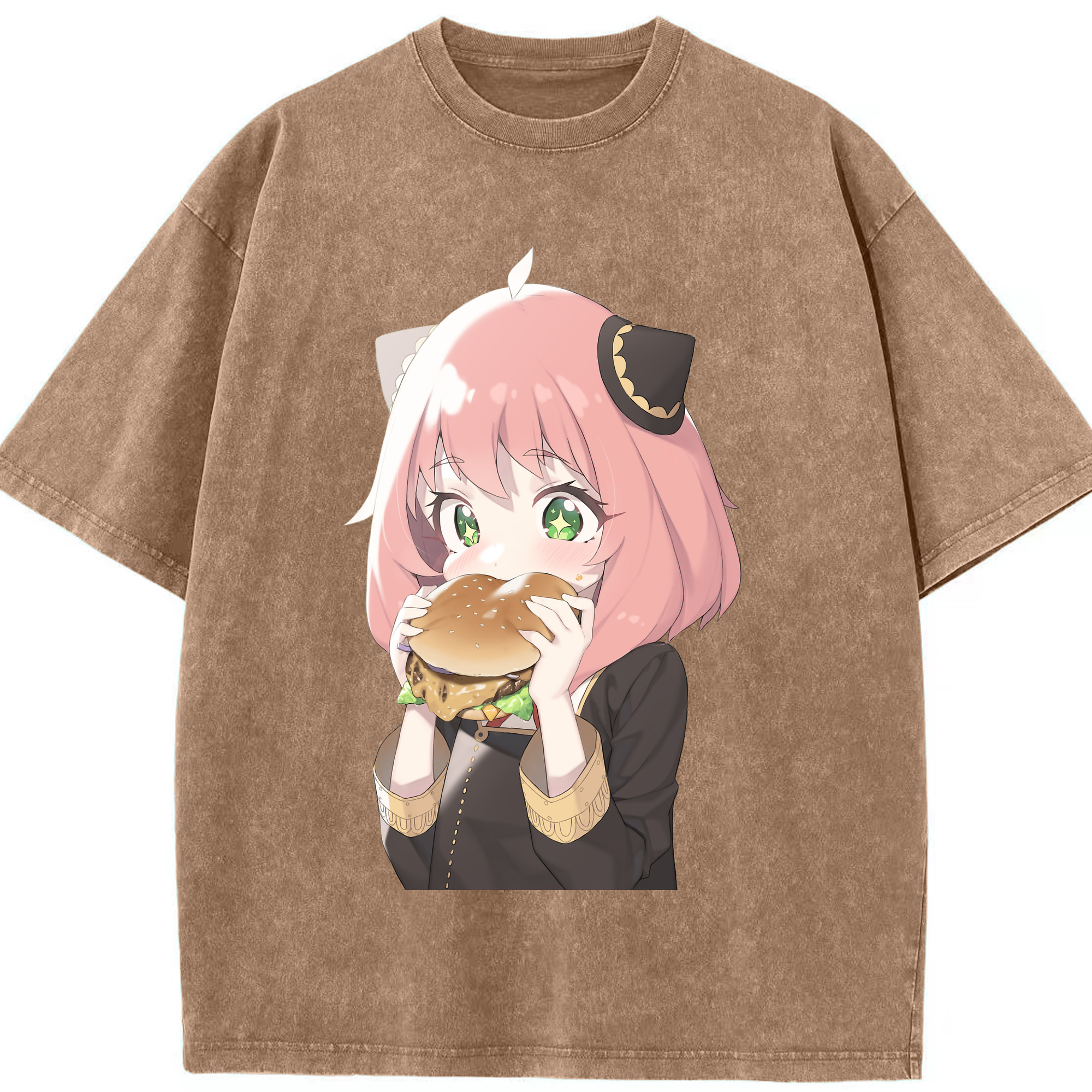 （画像用） SPY×FAMILY间谍家家酒 綿100% ヴィンテージ風 半袖Tシャツ（フロントプリント）