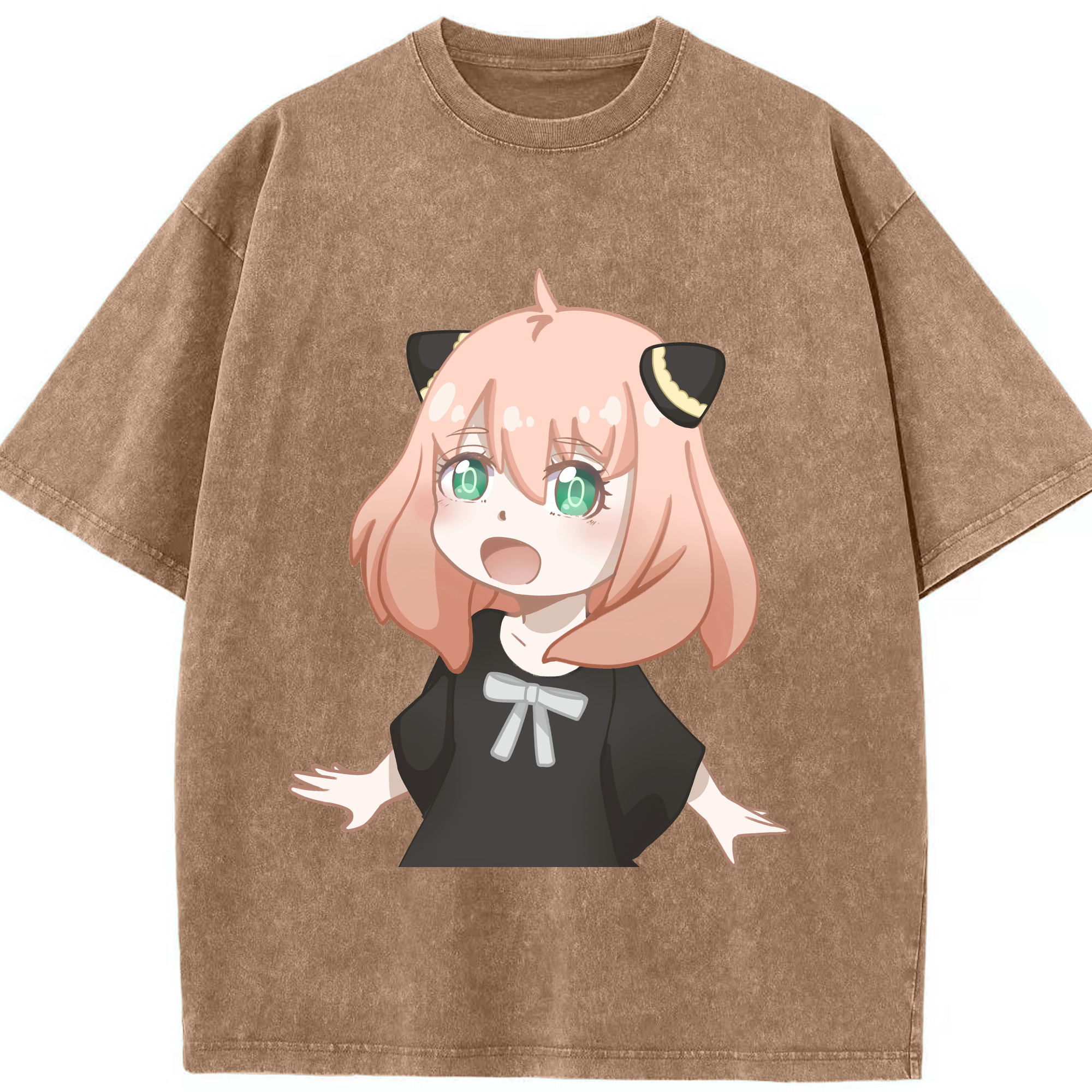（画像用） SPY×FAMILY间谍家家酒 綿100% ヴィンテージ風 半袖Tシャツ（フロントプリント）