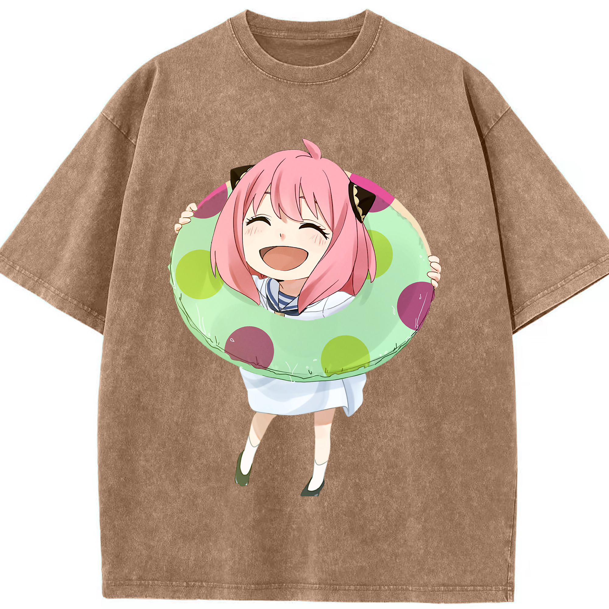 （画像用） SPY×FAMILY间谍家家酒 綿100% ヴィンテージ風 半袖Tシャツ（フロントプリント）