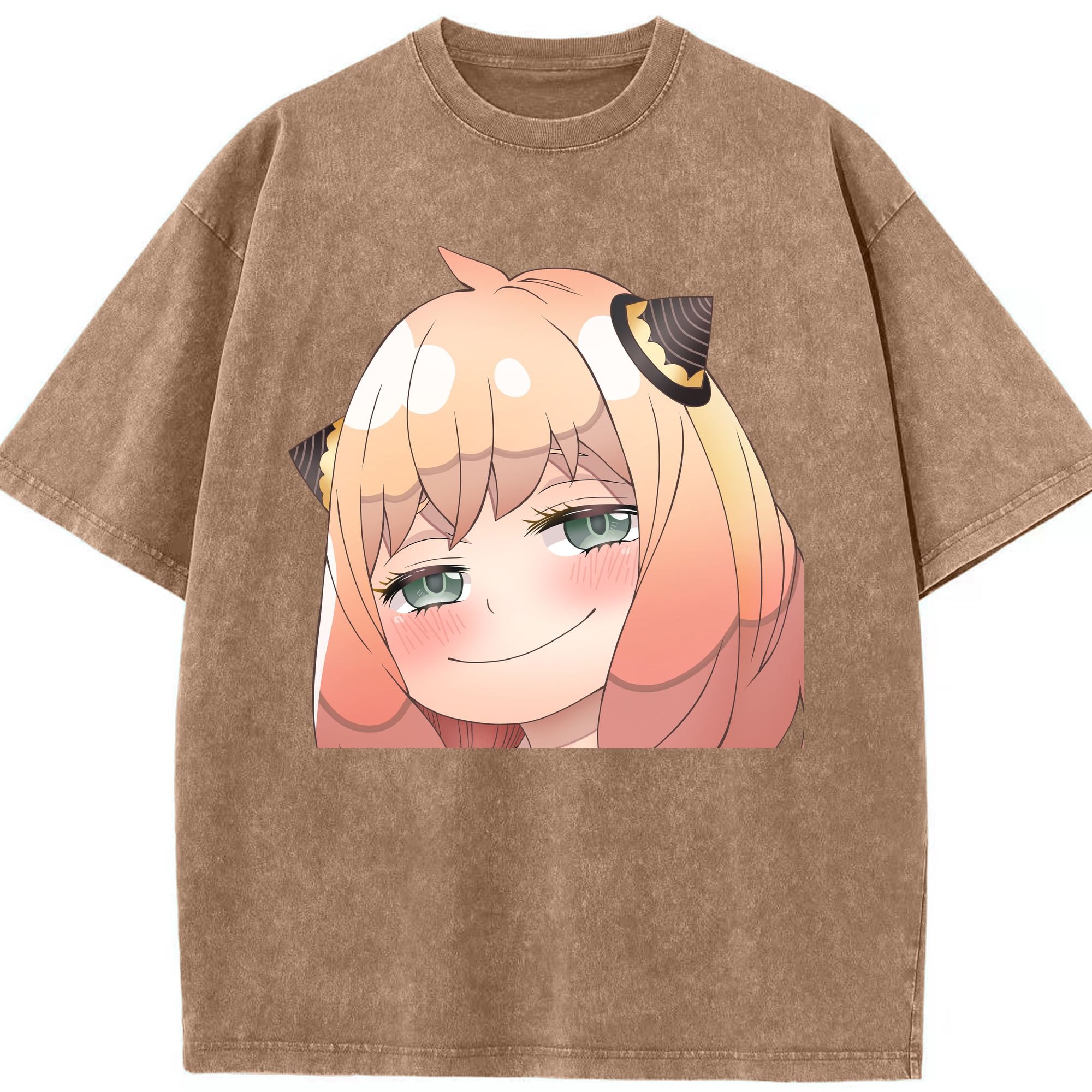 （画像用） SPY×FAMILY间谍家家酒 綿100% ヴィンテージ風 半袖Tシャツ（フロントプリント）