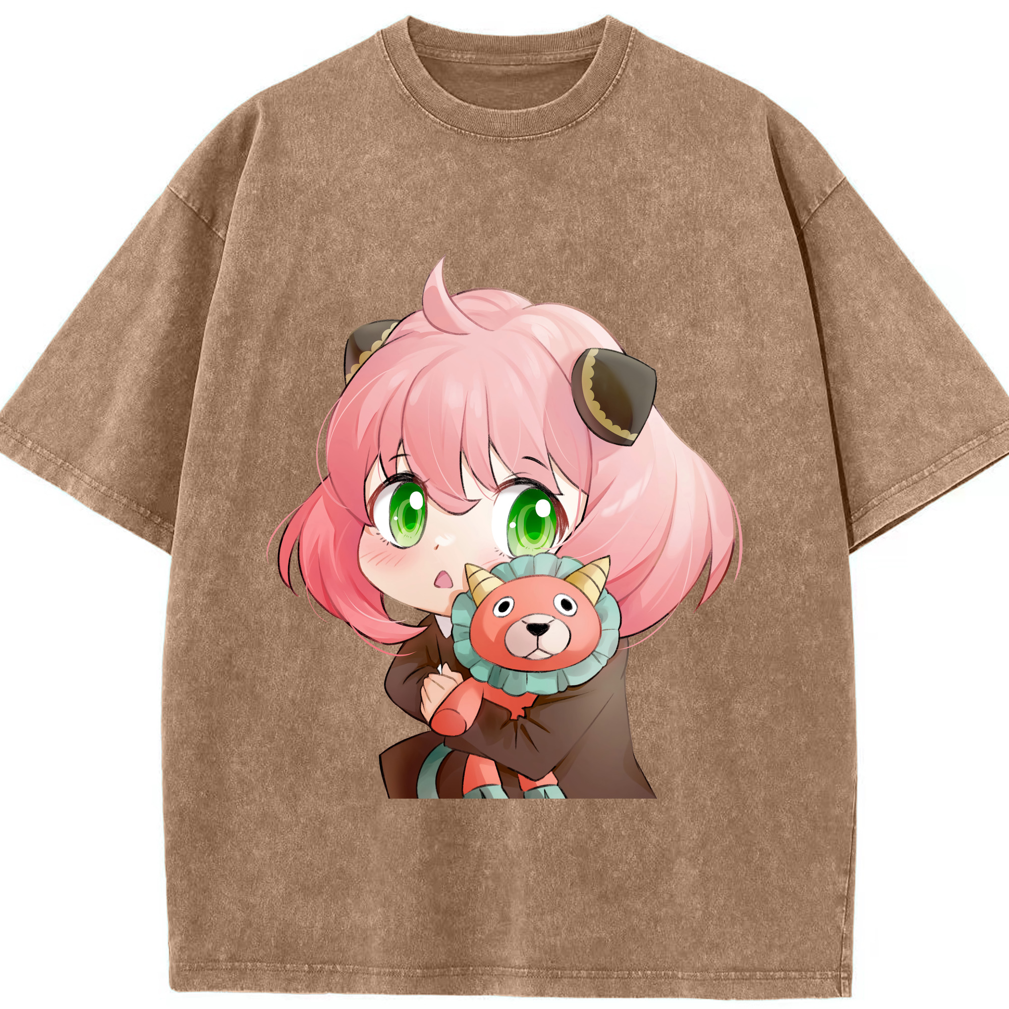 （画像用） SPY×FAMILY间谍家家酒 綿100% ヴィンテージ風 半袖Tシャツ（フロントプリント）