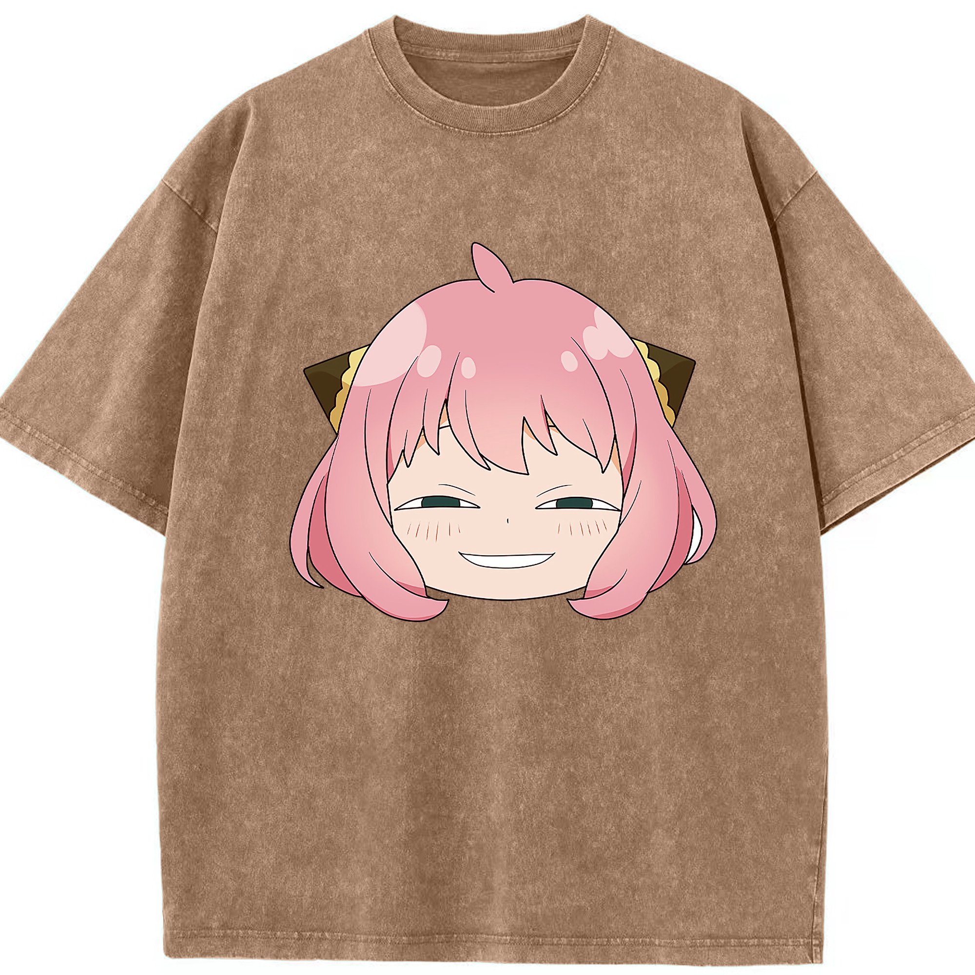 （画像用） SPY×FAMILY间谍家家酒 綿100% ヴィンテージ風 半袖Tシャツ（フロントプリント）
