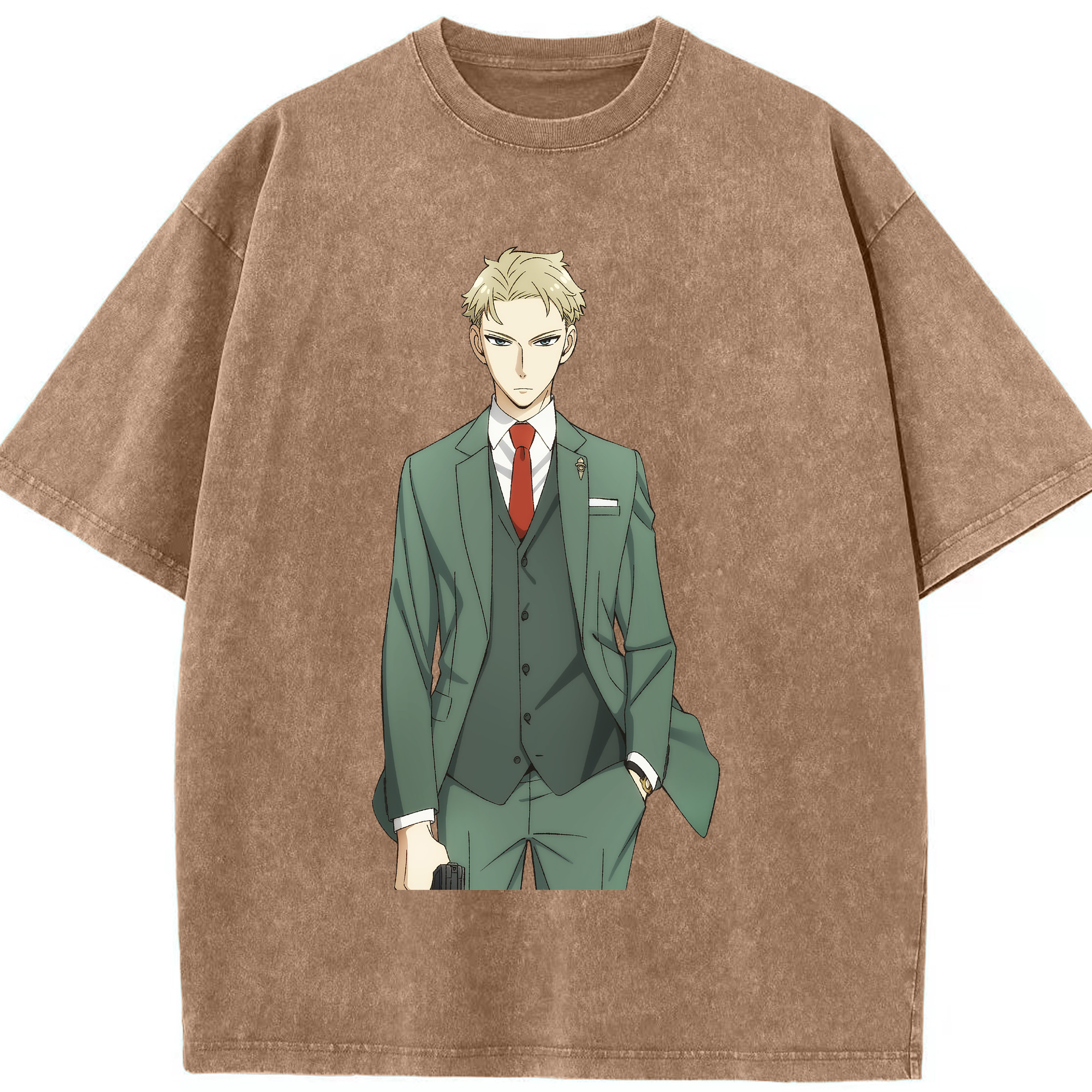 （画像用） SPY×FAMILY间谍家家酒 綿100% ヴィンテージ風 半袖Tシャツ（フロントプリント）