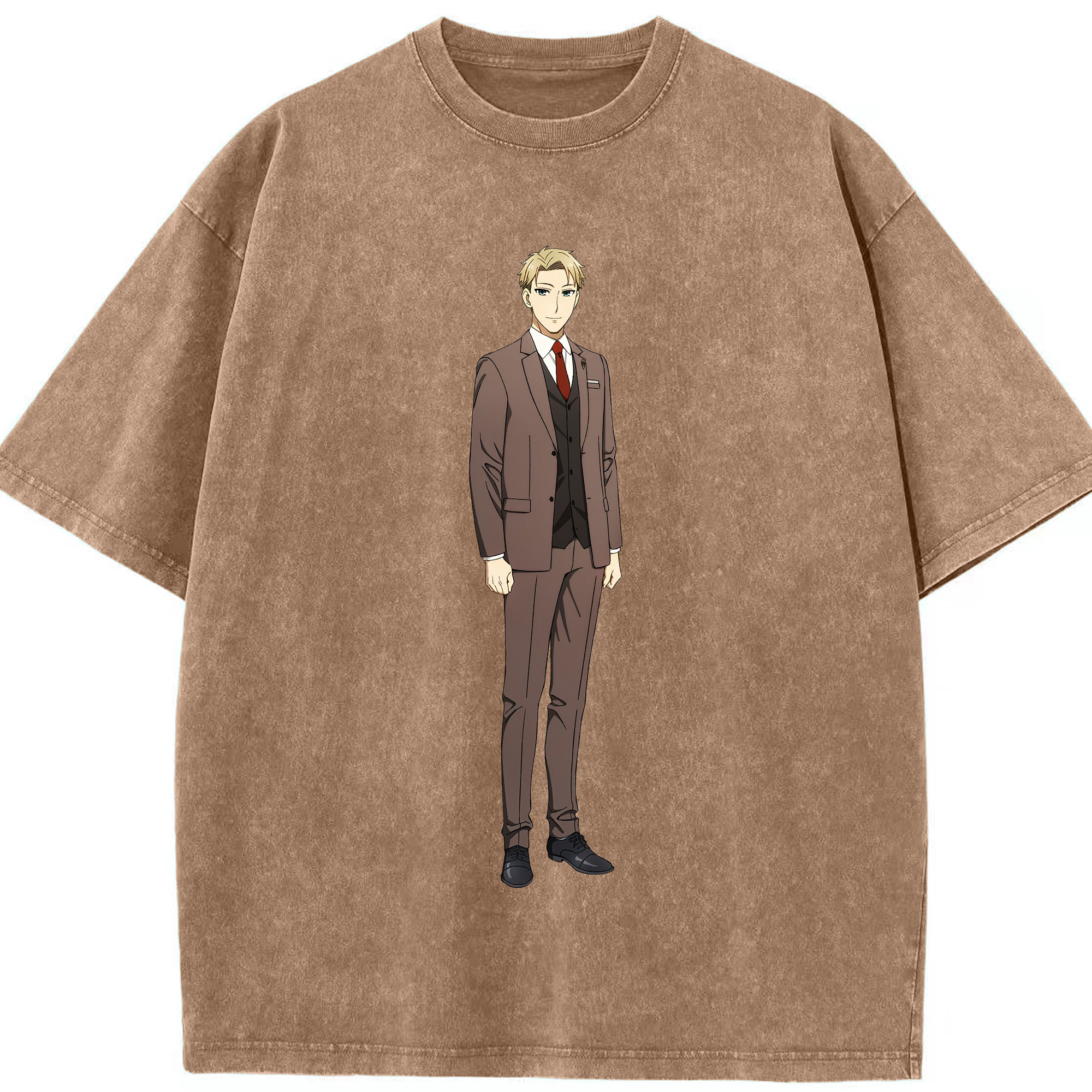 （画像用） SPY×FAMILY间谍家家酒 綿100% ヴィンテージ風 半袖Tシャツ（フロントプリント）