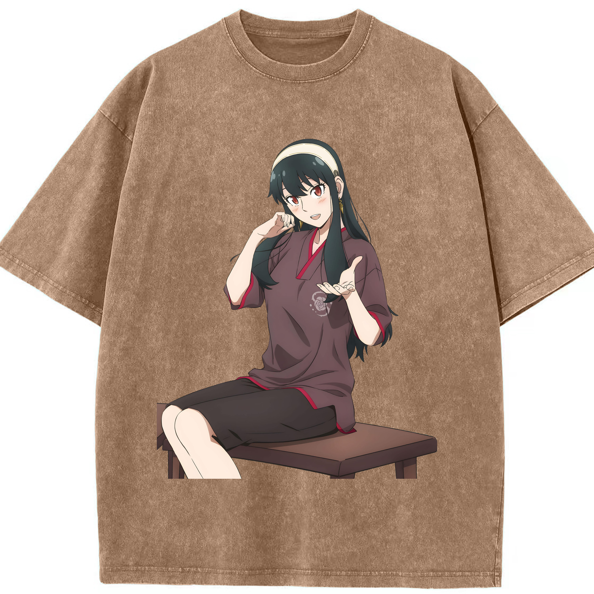 （画像用） SPY×FAMILY间谍家家酒 綿100% ヴィンテージ風 半袖Tシャツ（フロントプリント）