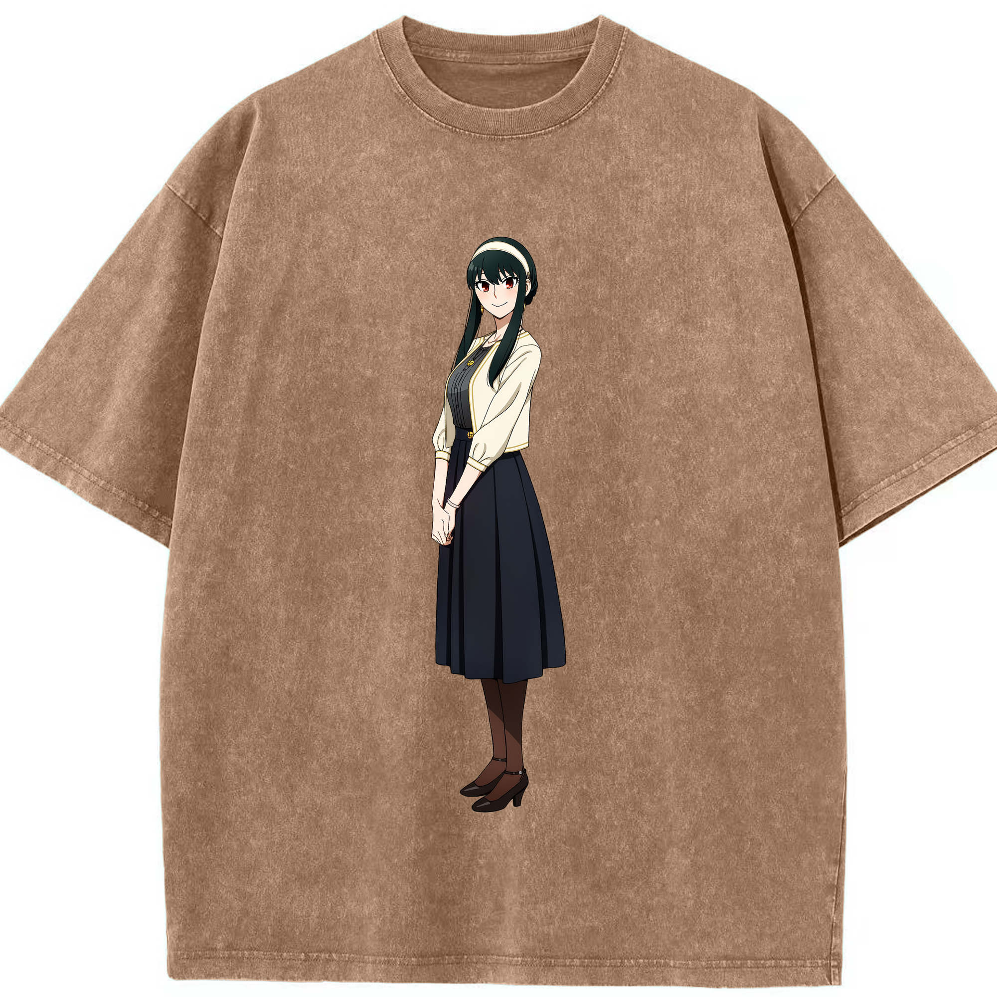 （画像用） SPY×FAMILY间谍家家酒 綿100% ヴィンテージ風 半袖Tシャツ（フロントプリント）