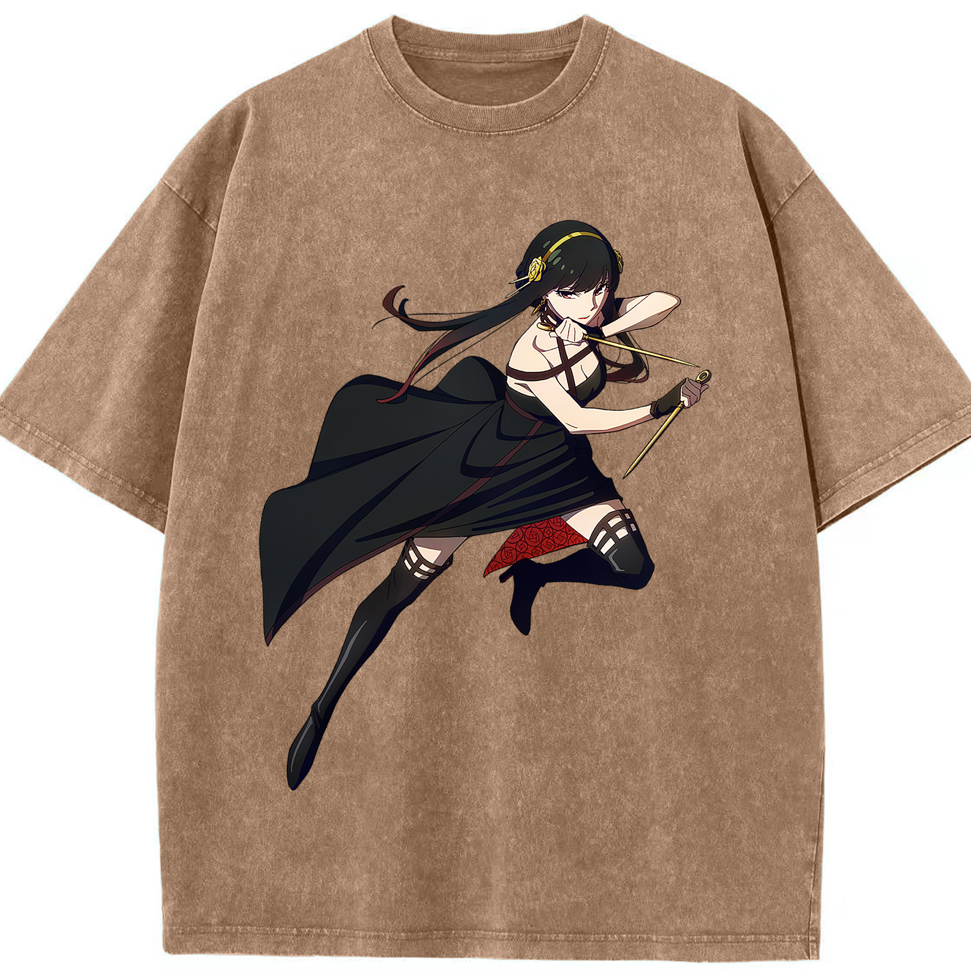 （画像用） SPY×FAMILY间谍家家酒 綿100% ヴィンテージ風 半袖Tシャツ（フロントプリント）