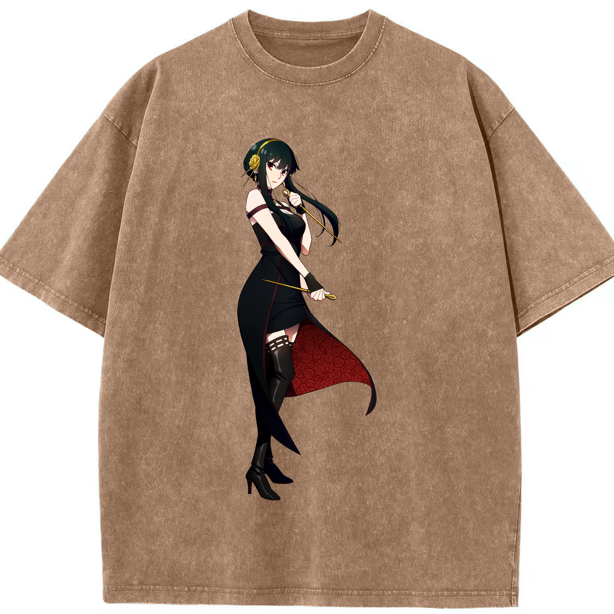 （画像用） SPY×FAMILY间谍家家酒 綿100% ヴィンテージ風 半袖Tシャツ（フロントプリント）