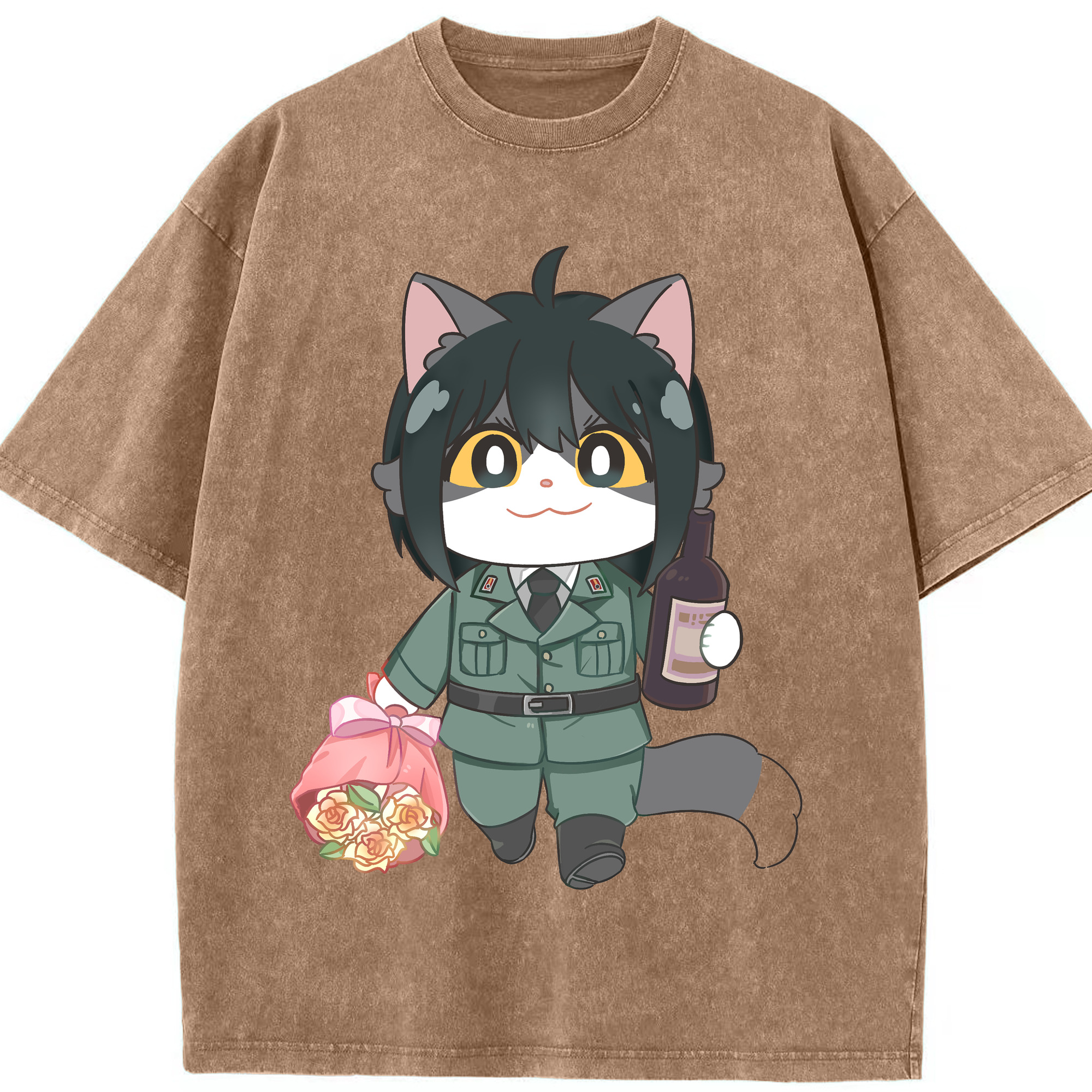 （画像用） SPY×FAMILY间谍家家酒 綿100% ヴィンテージ風 半袖Tシャツ（フロントプリント）