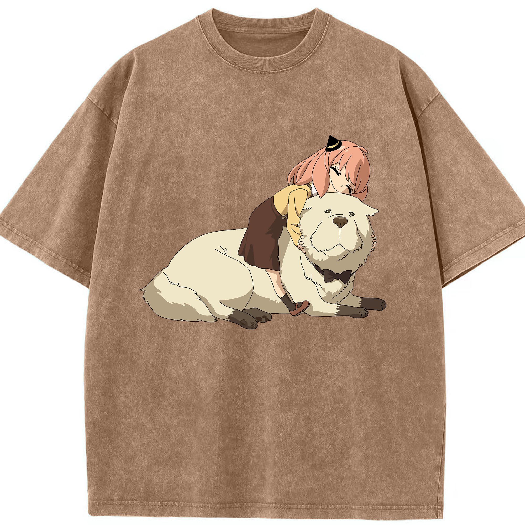 （画像用） SPY×FAMILY间谍家家酒 綿100% ヴィンテージ風 半袖Tシャツ（フロントプリント）