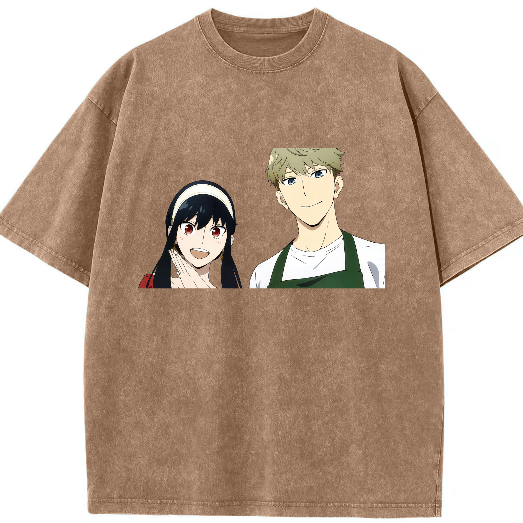 （画像用） SPY×FAMILY间谍家家酒 綿100% ヴィンテージ風 半袖Tシャツ（フロントプリント）