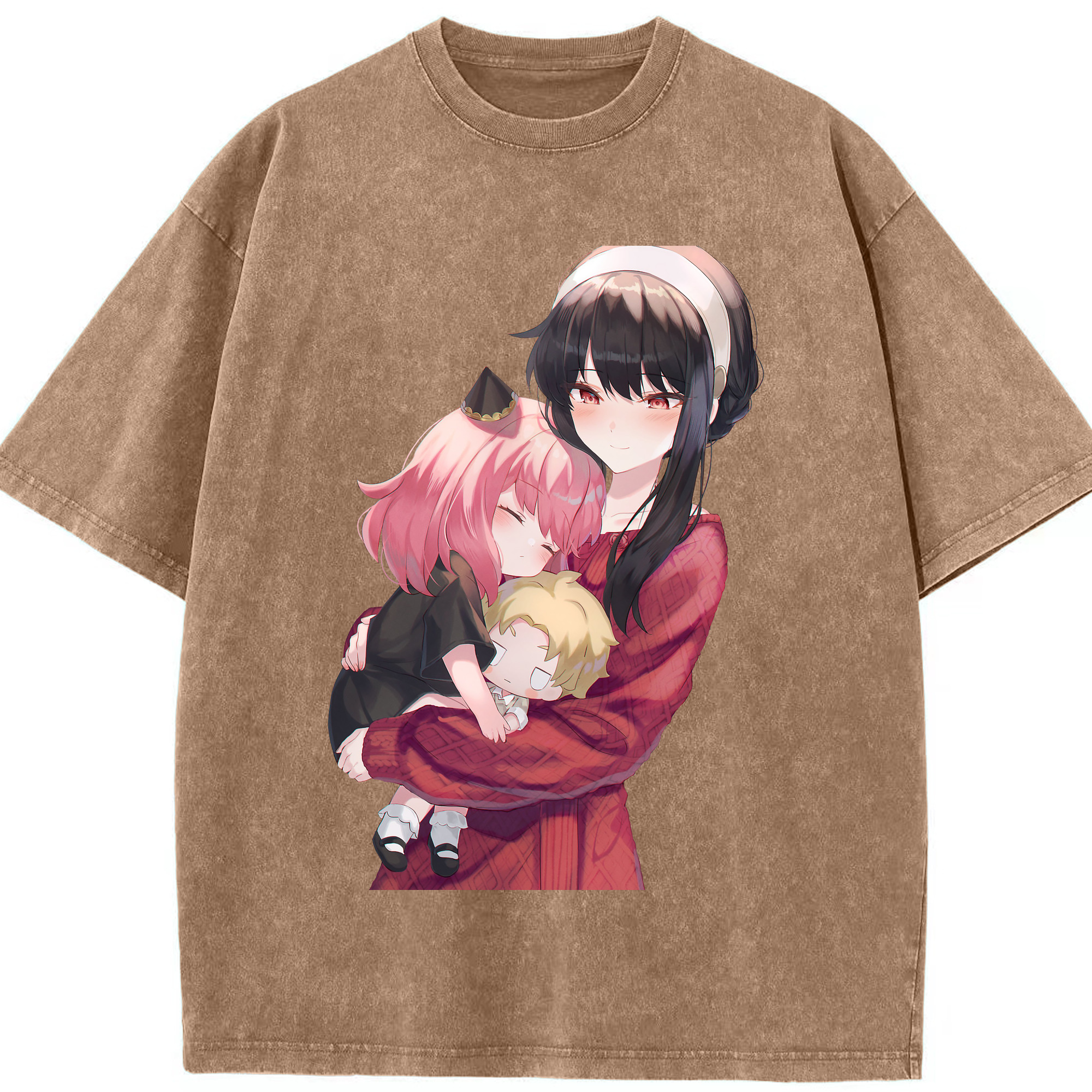 （画像用） SPY×FAMILY间谍家家酒 綿100% ヴィンテージ風 半袖Tシャツ（フロントプリント）