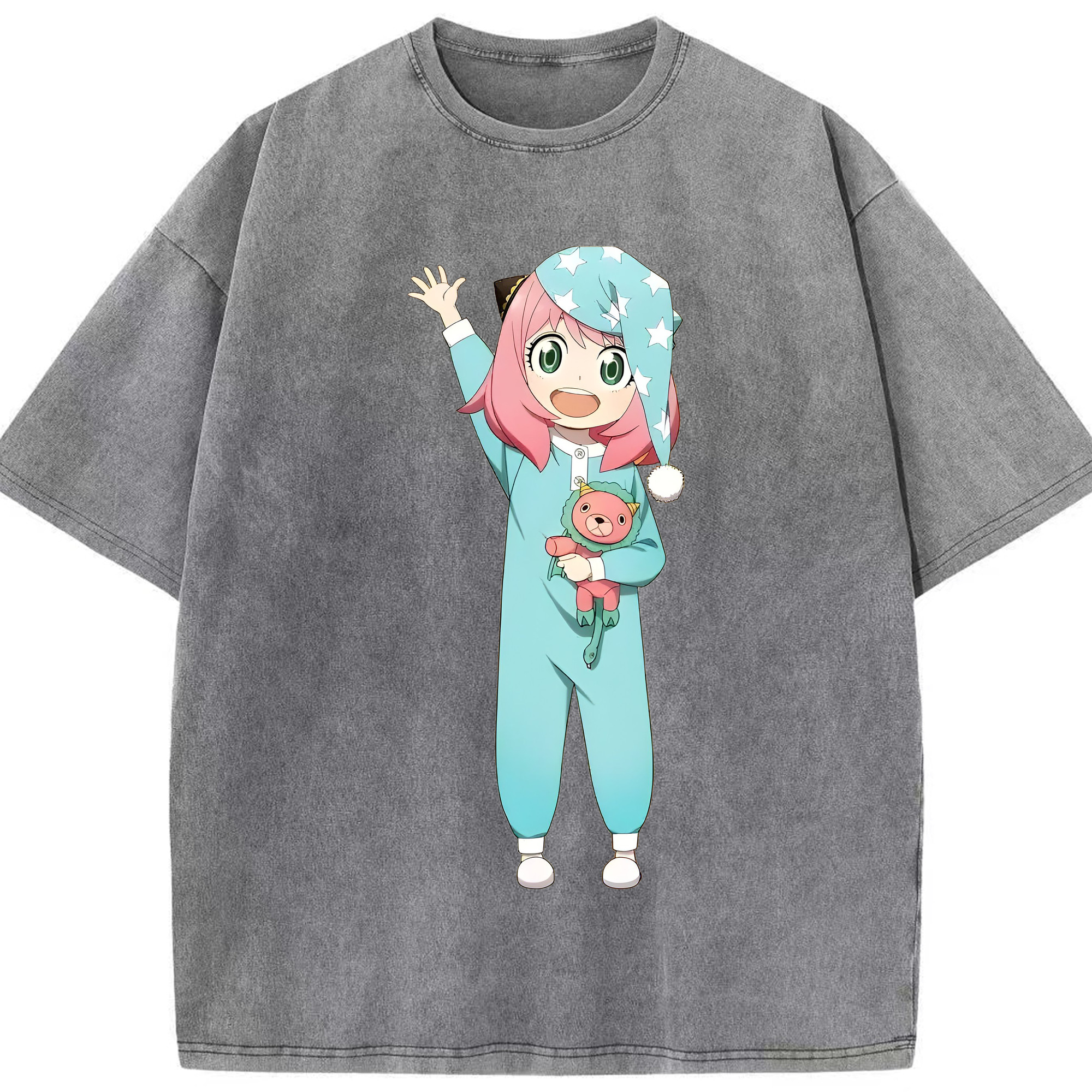 （画像用） SPY×FAMILY间谍家家酒 綿100% ヴィンテージ風 半袖Tシャツ（フロントプリント）