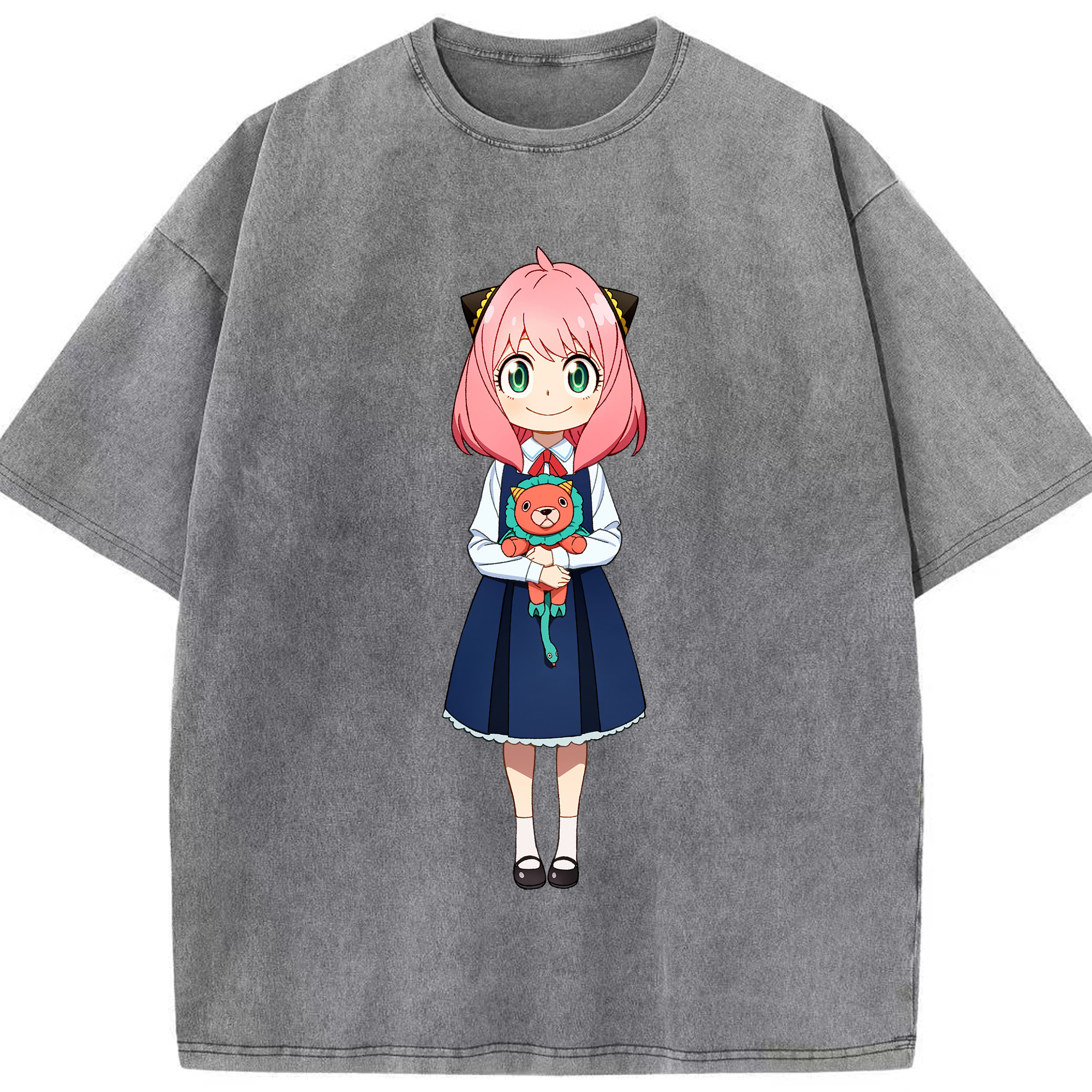 （画像用） SPY×FAMILY间谍家家酒 綿100% ヴィンテージ風 半袖Tシャツ（フロントプリント）
