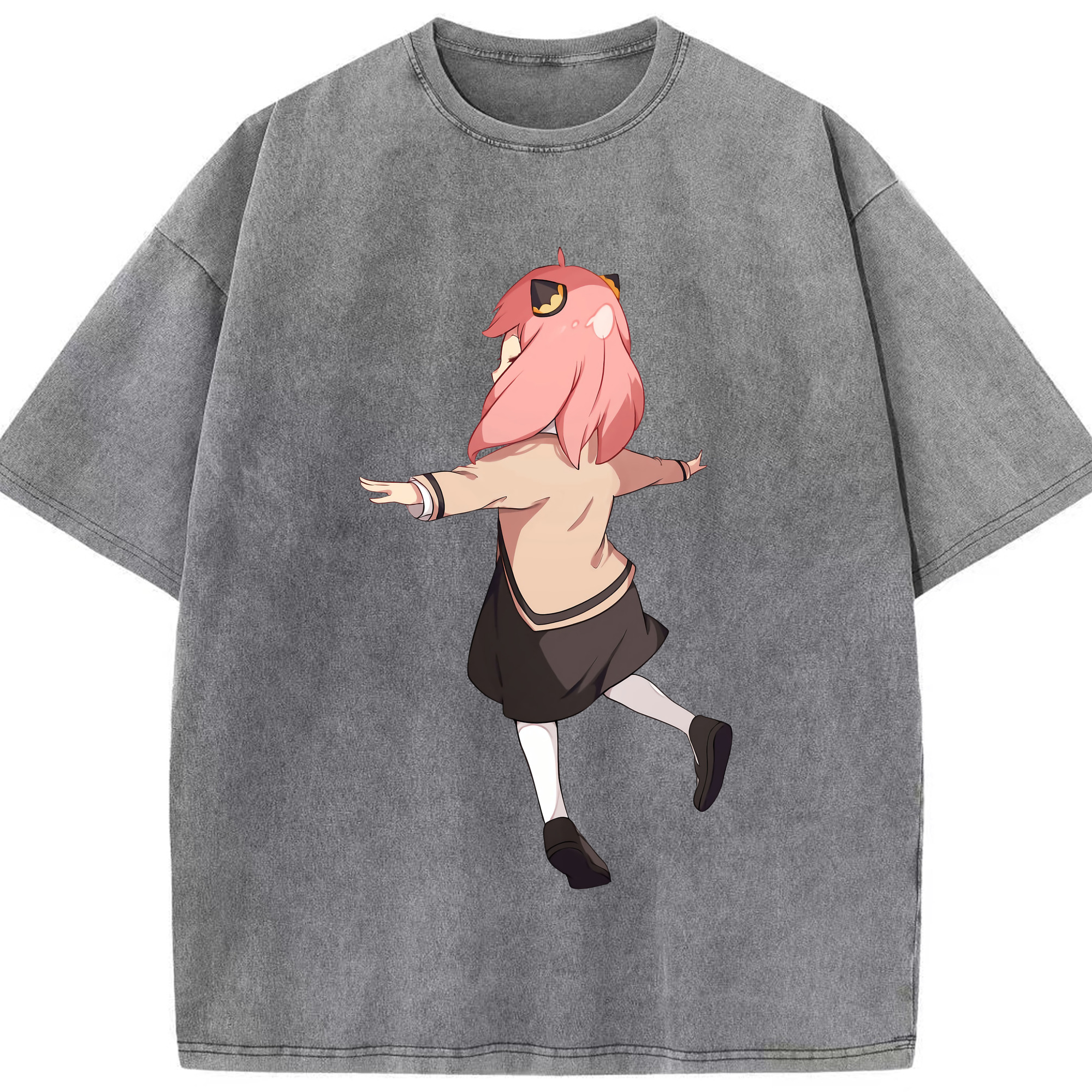 （画像用） SPY×FAMILY间谍家家酒 綿100% ヴィンテージ風 半袖Tシャツ（フロントプリント）