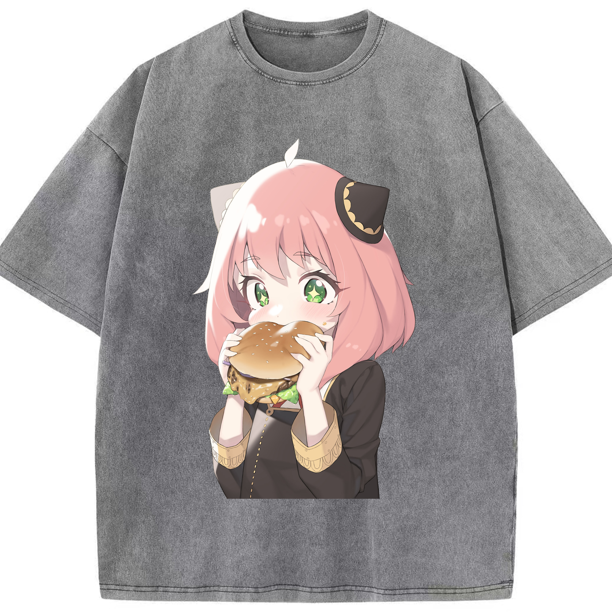 （画像用） SPY×FAMILY间谍家家酒 綿100% ヴィンテージ風 半袖Tシャツ（フロントプリント）