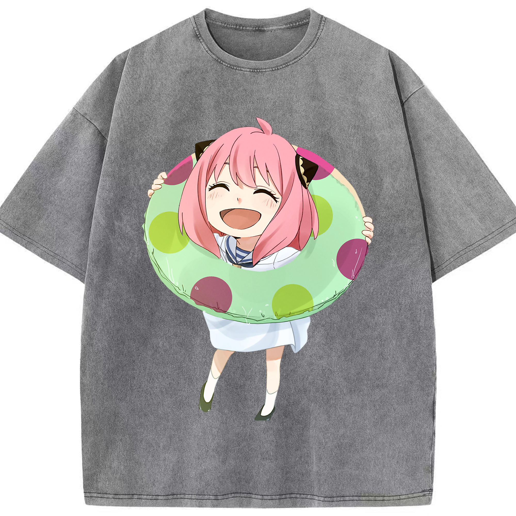 （画像用） SPY×FAMILY间谍家家酒 綿100% ヴィンテージ風 半袖Tシャツ（フロントプリント）