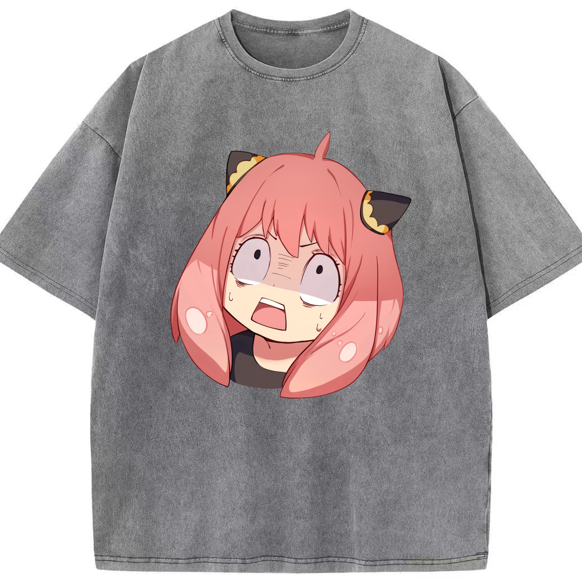 （画像用） SPY×FAMILY间谍家家酒 綿100% ヴィンテージ風 半袖Tシャツ（フロントプリント）