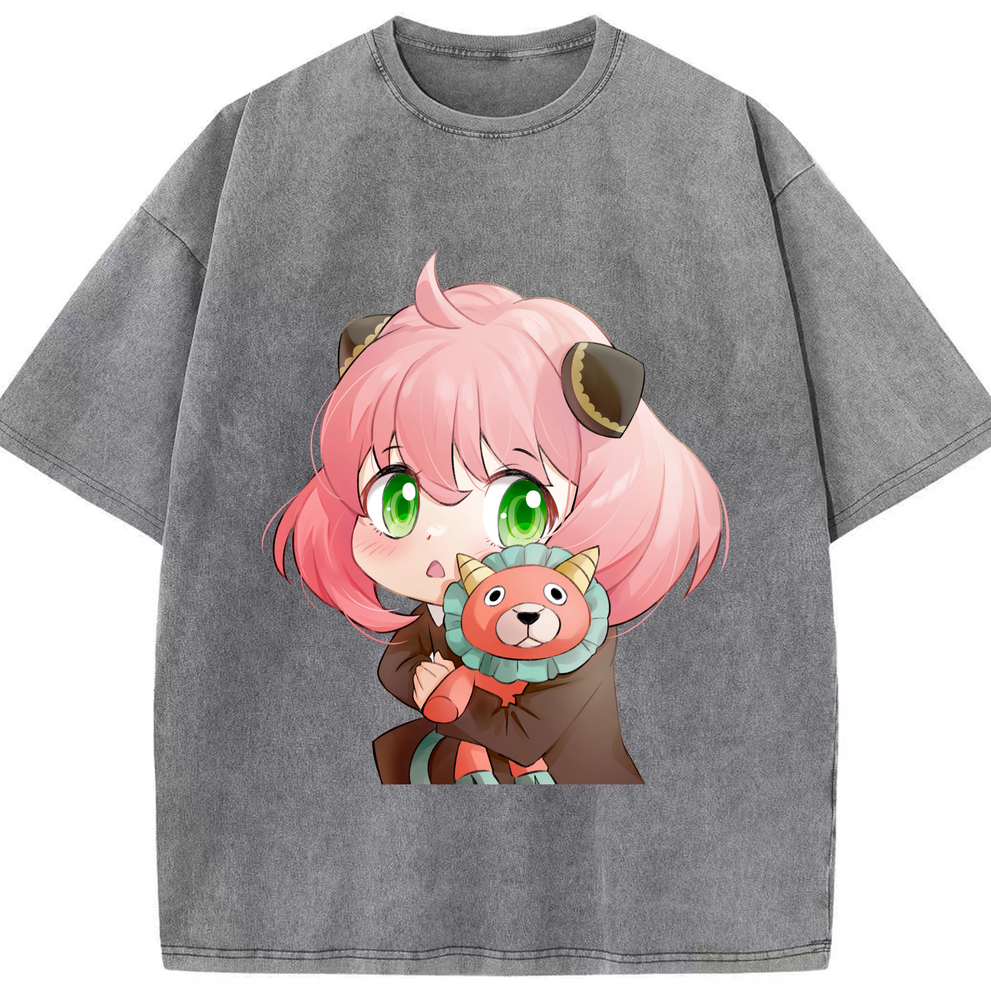 （画像用） SPY×FAMILY间谍家家酒 綿100% ヴィンテージ風 半袖Tシャツ（フロントプリント）