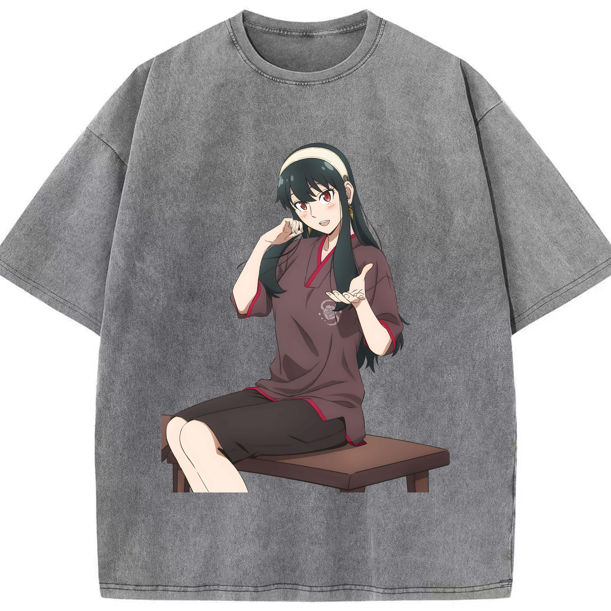 （画像用） SPY×FAMILY间谍家家酒 綿100% ヴィンテージ風 半袖Tシャツ（フロントプリント）