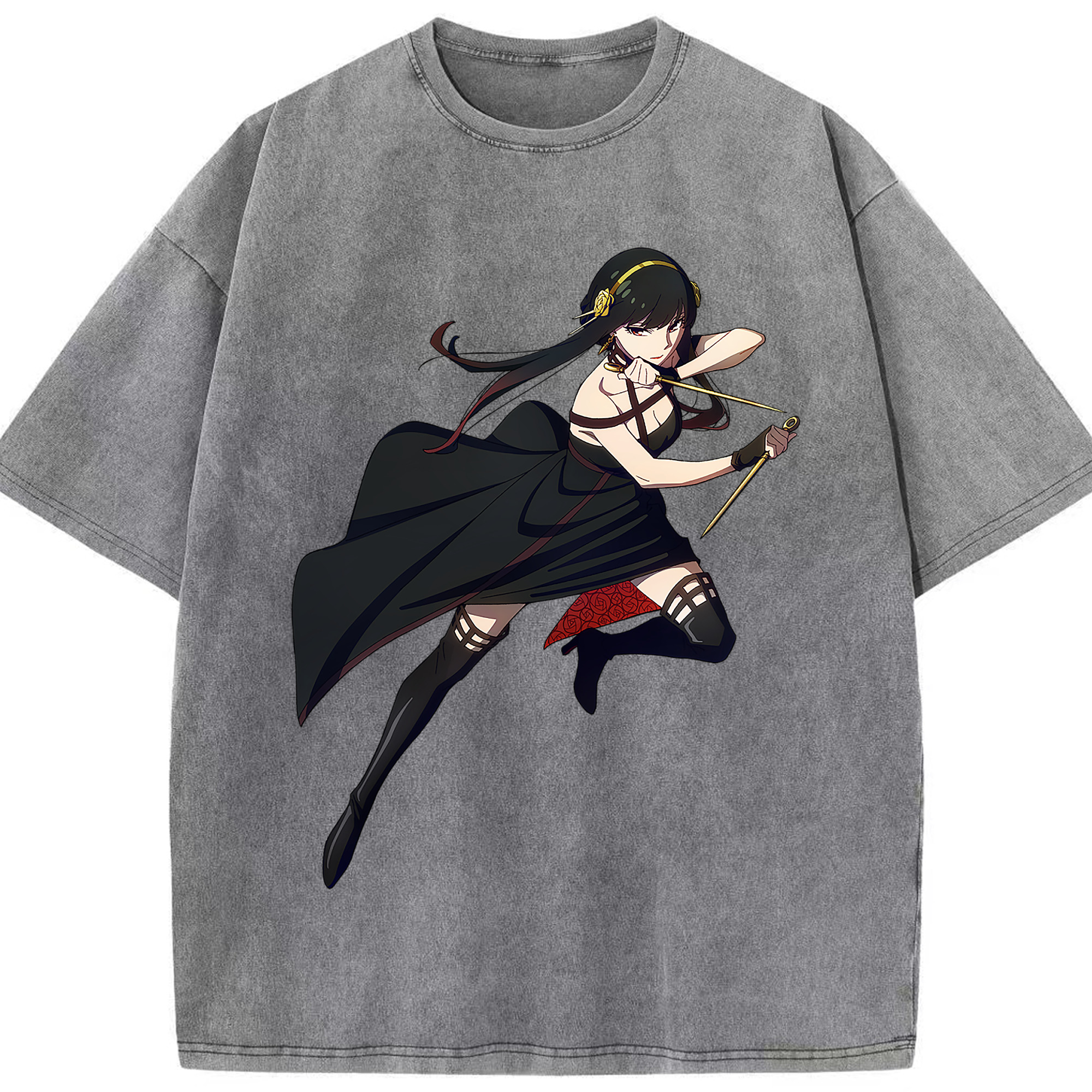（画像用） SPY×FAMILY间谍家家酒 綿100% ヴィンテージ風 半袖Tシャツ（フロントプリント）