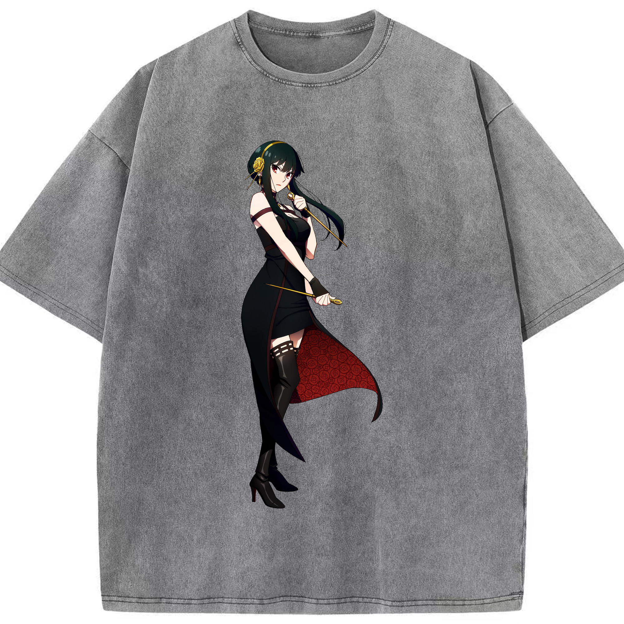（画像用） SPY×FAMILY间谍家家酒 綿100% ヴィンテージ風 半袖Tシャツ（フロントプリント）