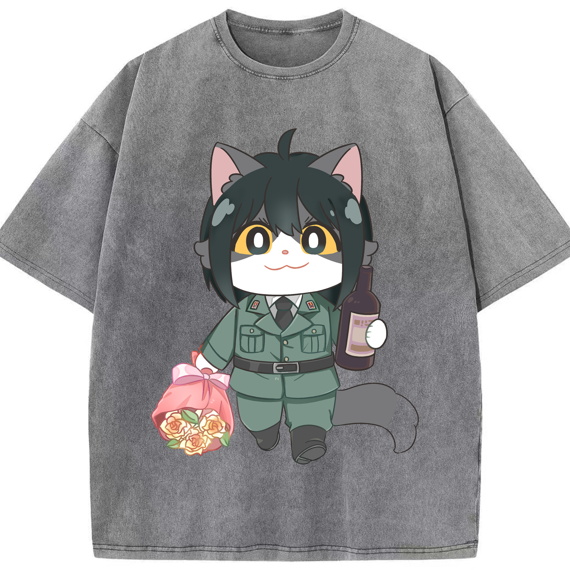 （画像用） SPY×FAMILY间谍家家酒 綿100% ヴィンテージ風 半袖Tシャツ（フロントプリント）