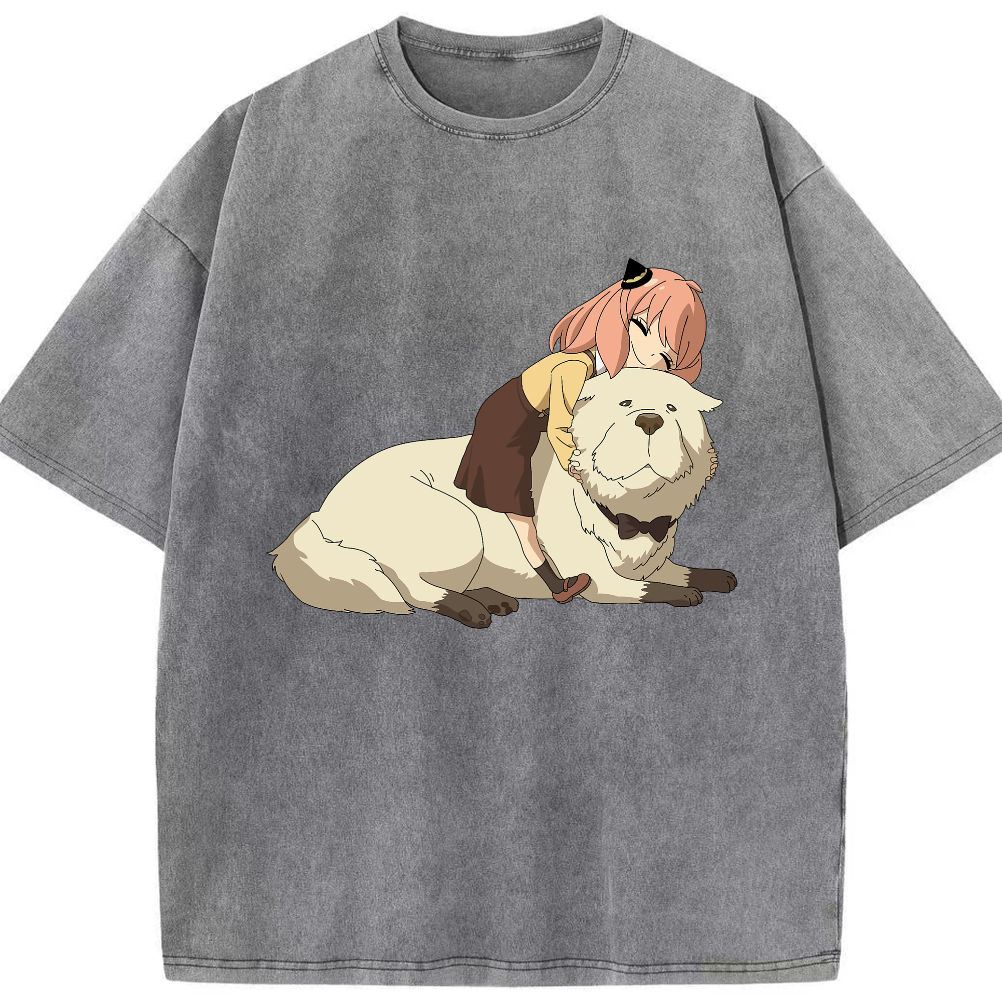 （画像用） SPY×FAMILY间谍家家酒 綿100% ヴィンテージ風 半袖Tシャツ（フロントプリント）