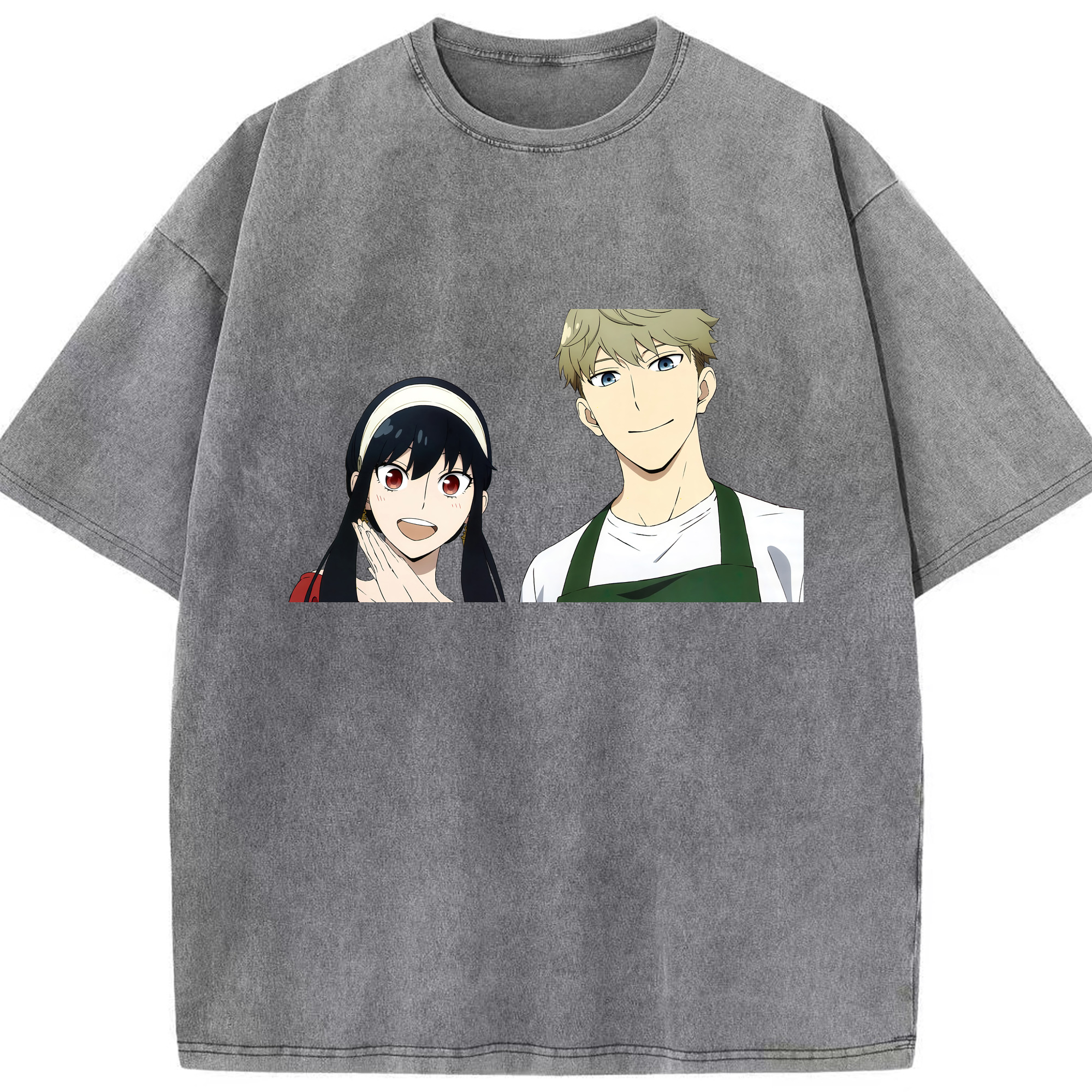 （画像用） SPY×FAMILY间谍家家酒 綿100% ヴィンテージ風 半袖Tシャツ（フロントプリント）