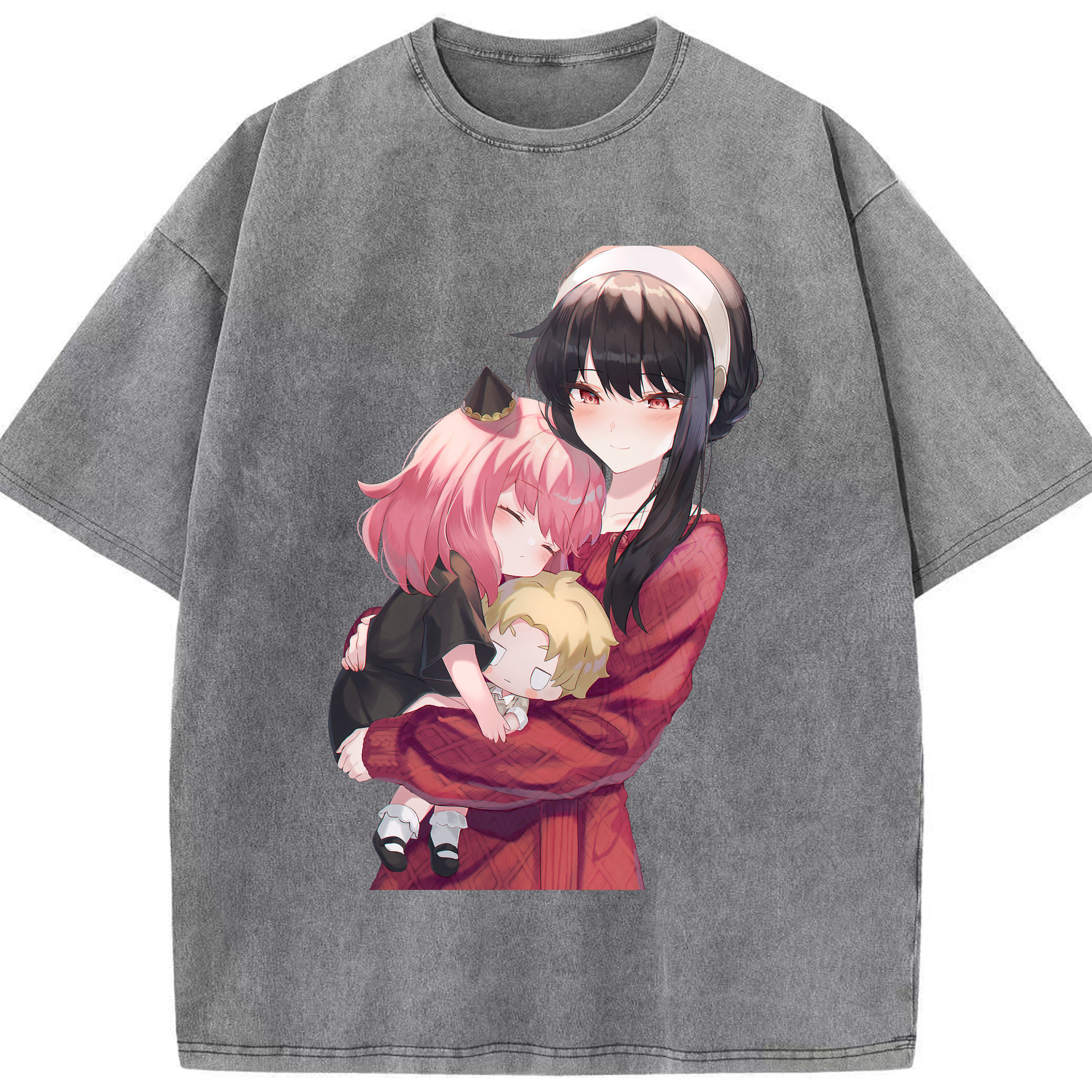 （画像用） SPY×FAMILY间谍家家酒 綿100% ヴィンテージ風 半袖Tシャツ（フロントプリント）