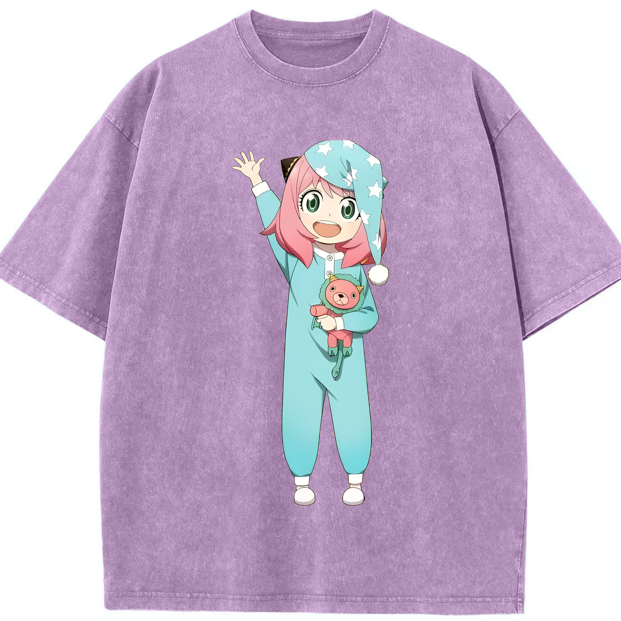（画像用） SPY×FAMILY间谍家家酒 綿100% ヴィンテージ風 半袖Tシャツ（フロントプリント）