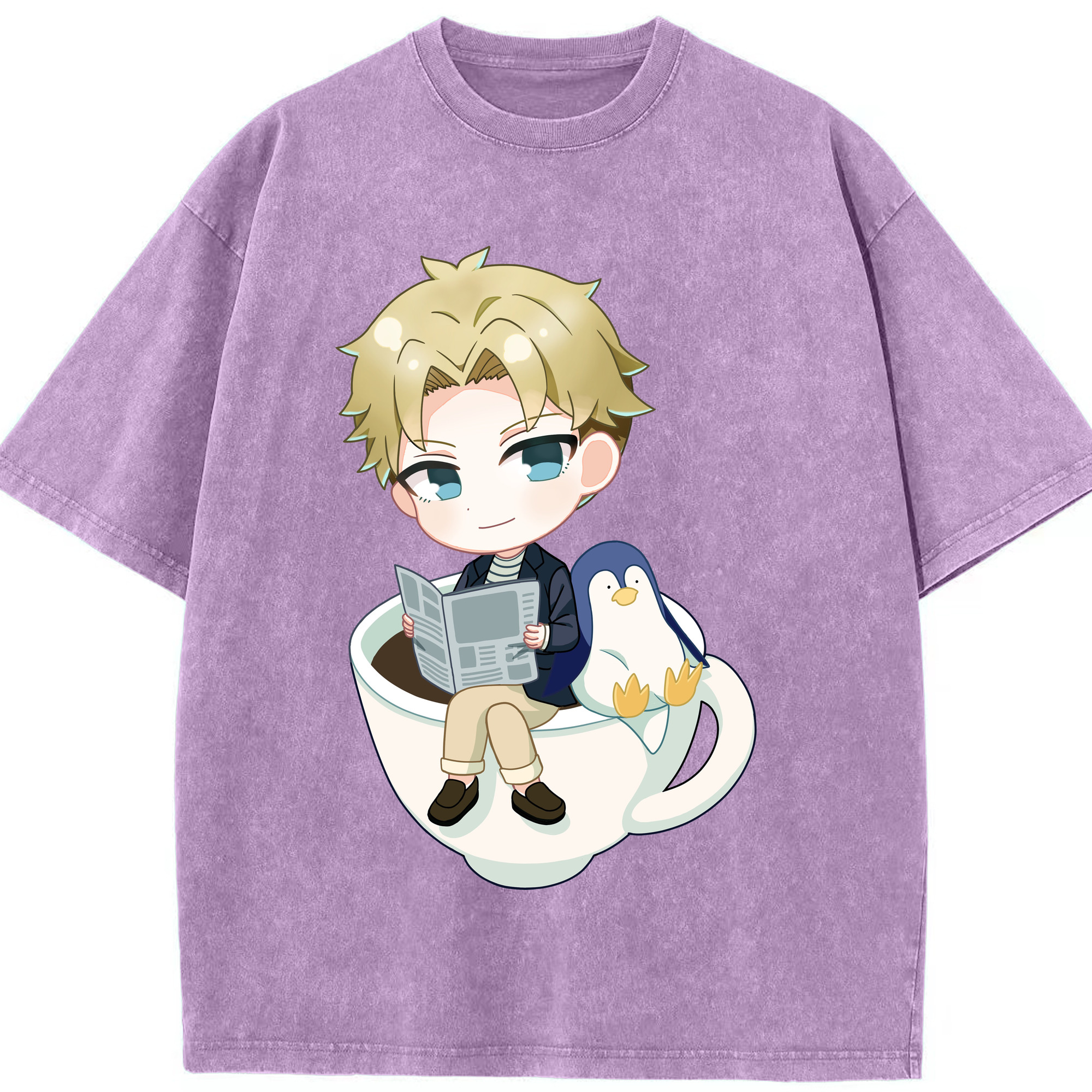 （画像用） SPY×FAMILY间谍家家酒 綿100% ヴィンテージ風 半袖Tシャツ（フロントプリント）