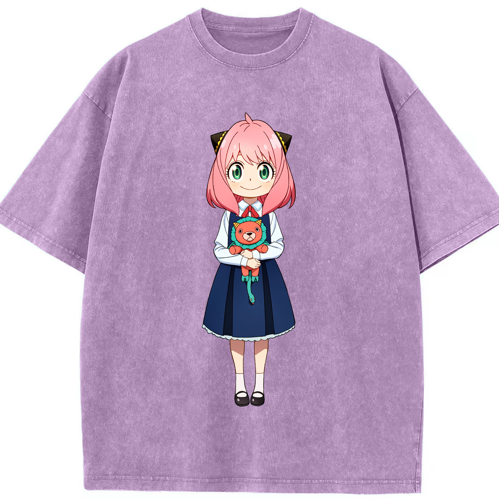 （画像用） SPY×FAMILY间谍家家酒 綿100% ヴィンテージ風 半袖Tシャツ（フロントプリント）