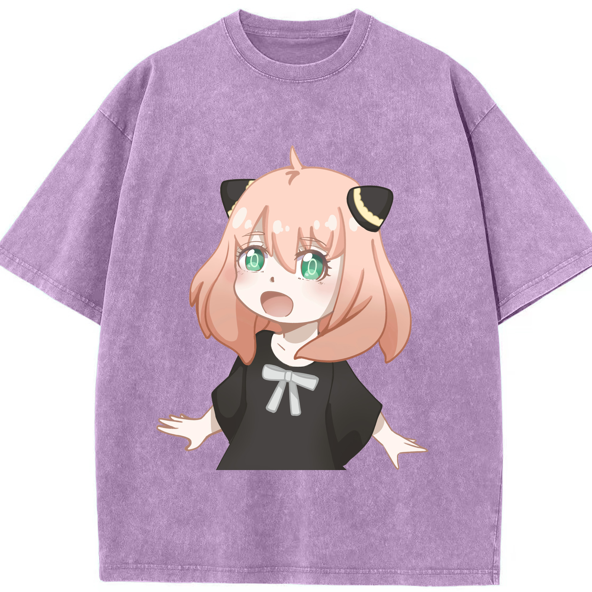 （画像用） SPY×FAMILY间谍家家酒 綿100% ヴィンテージ風 半袖Tシャツ（フロントプリント）