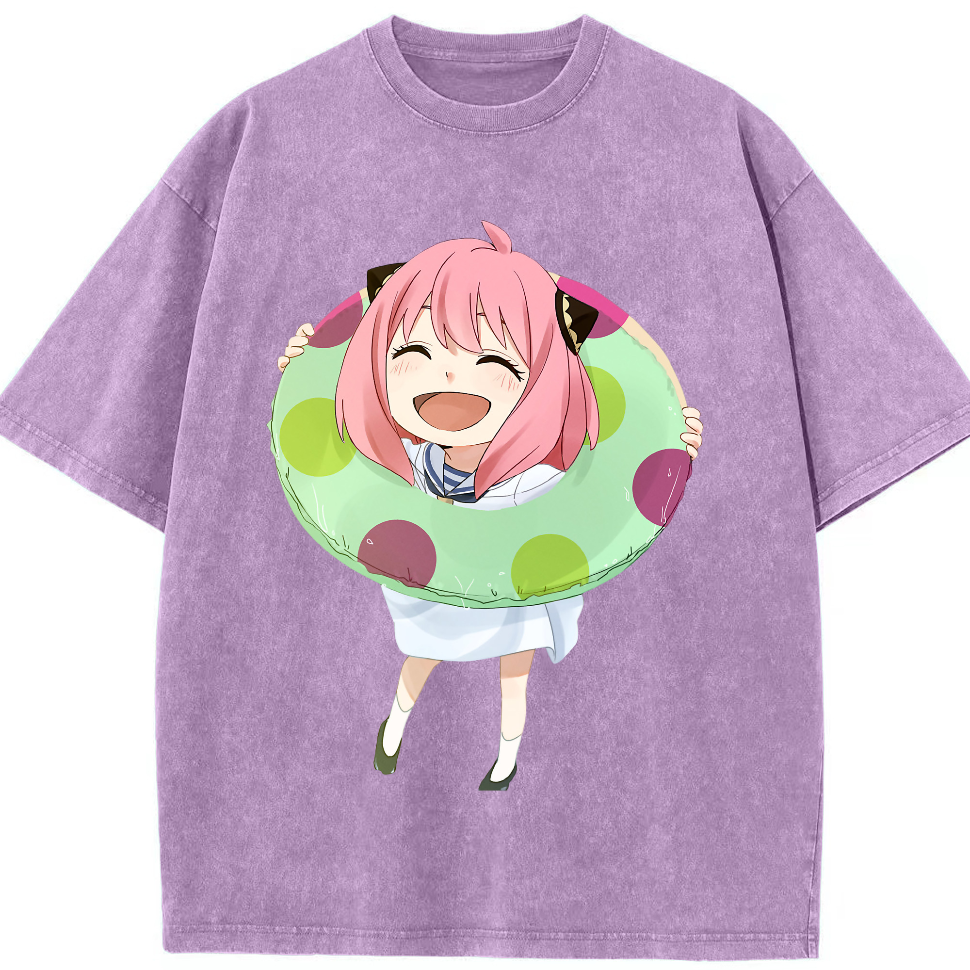 （画像用） SPY×FAMILY间谍家家酒 綿100% ヴィンテージ風 半袖Tシャツ（フロントプリント）