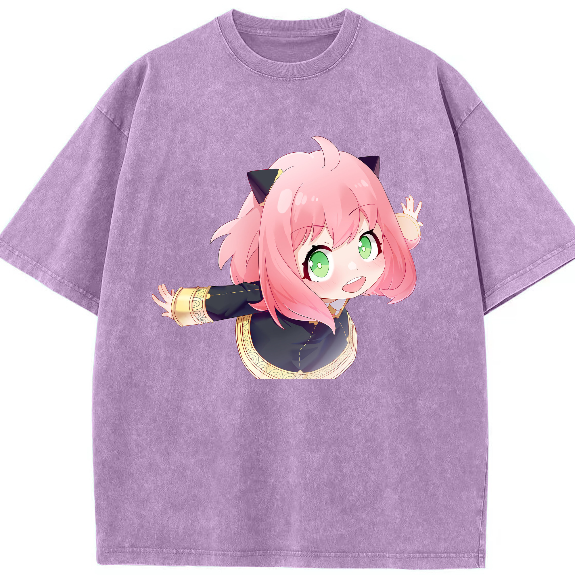 （画像用） SPY×FAMILY间谍家家酒 綿100% ヴィンテージ風 半袖Tシャツ（フロントプリント）