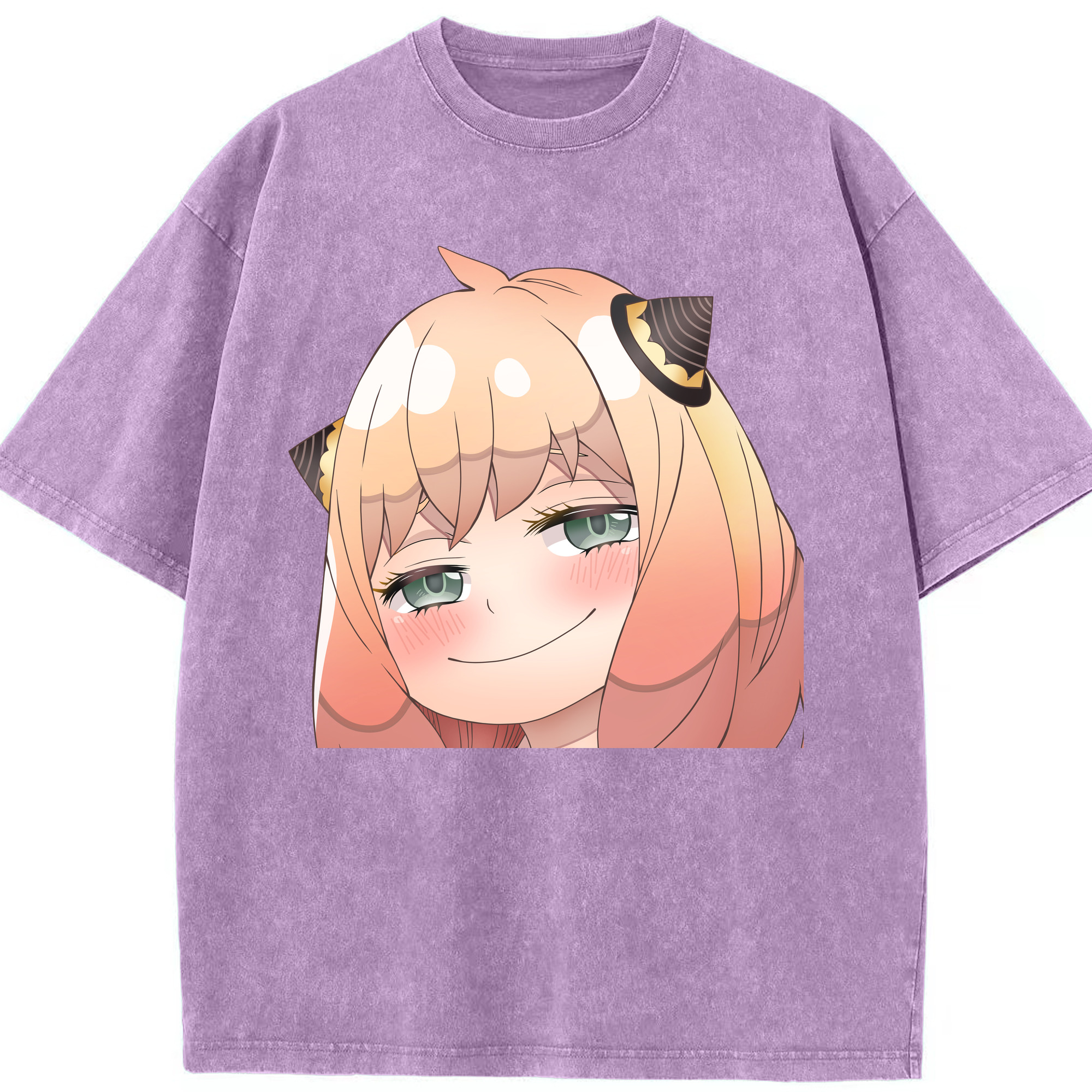 （画像用） SPY×FAMILY间谍家家酒 綿100% ヴィンテージ風 半袖Tシャツ（フロントプリント）