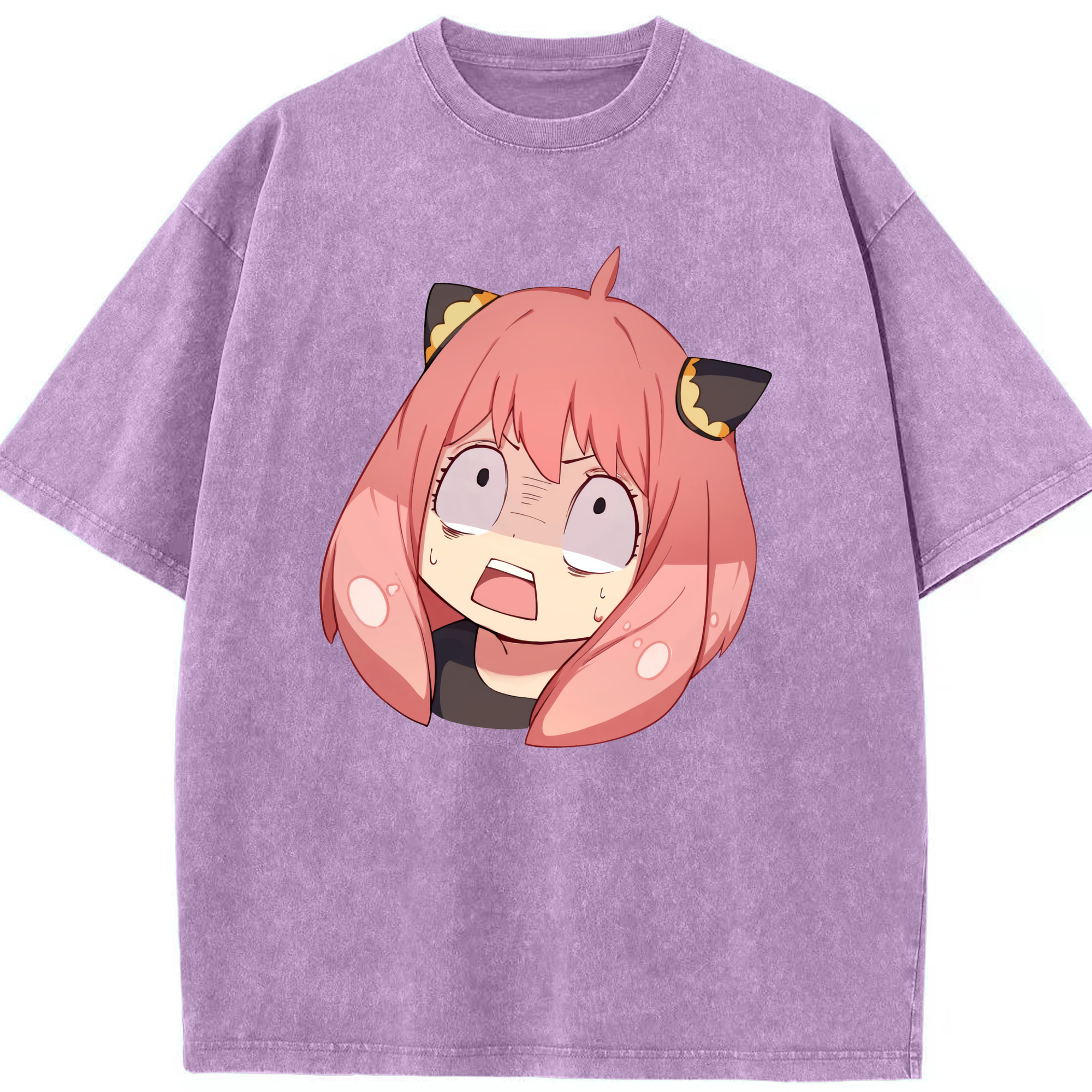（画像用） SPY×FAMILY间谍家家酒 綿100% ヴィンテージ風 半袖Tシャツ（フロントプリント）