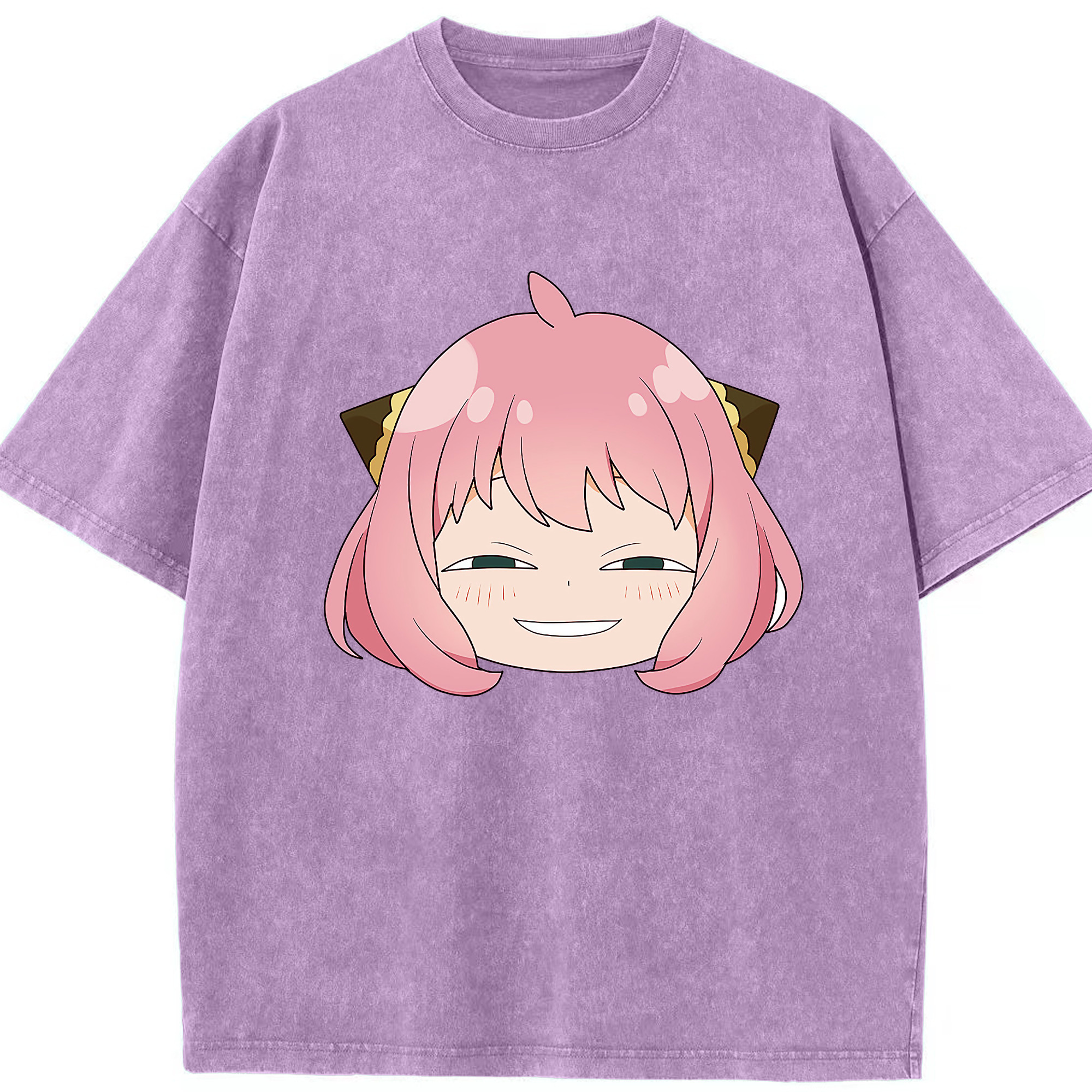 （画像用） SPY×FAMILY间谍家家酒 綿100% ヴィンテージ風 半袖Tシャツ（フロントプリント）