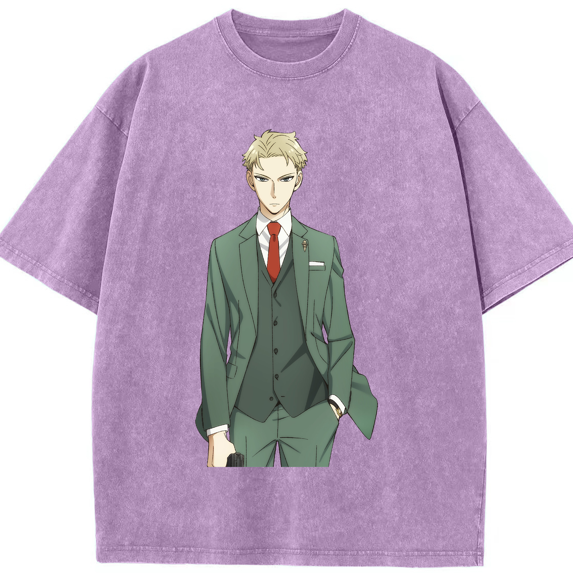 （画像用） SPY×FAMILY间谍家家酒 綿100% ヴィンテージ風 半袖Tシャツ（フロントプリント）