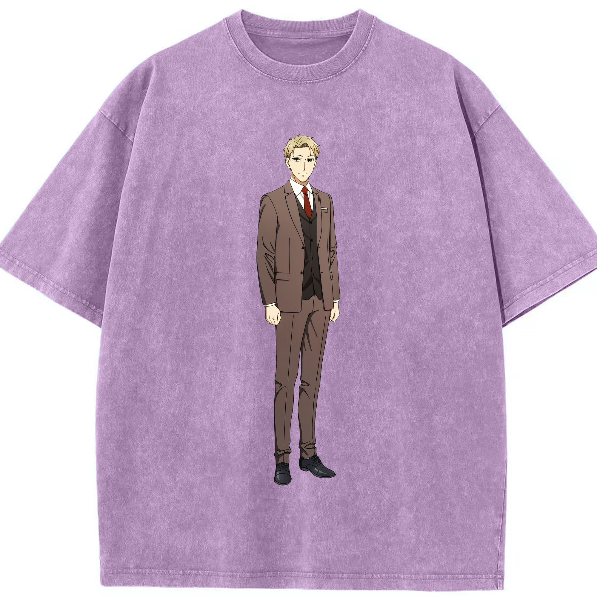 （画像用） SPY×FAMILY间谍家家酒 綿100% ヴィンテージ風 半袖Tシャツ（フロントプリント）