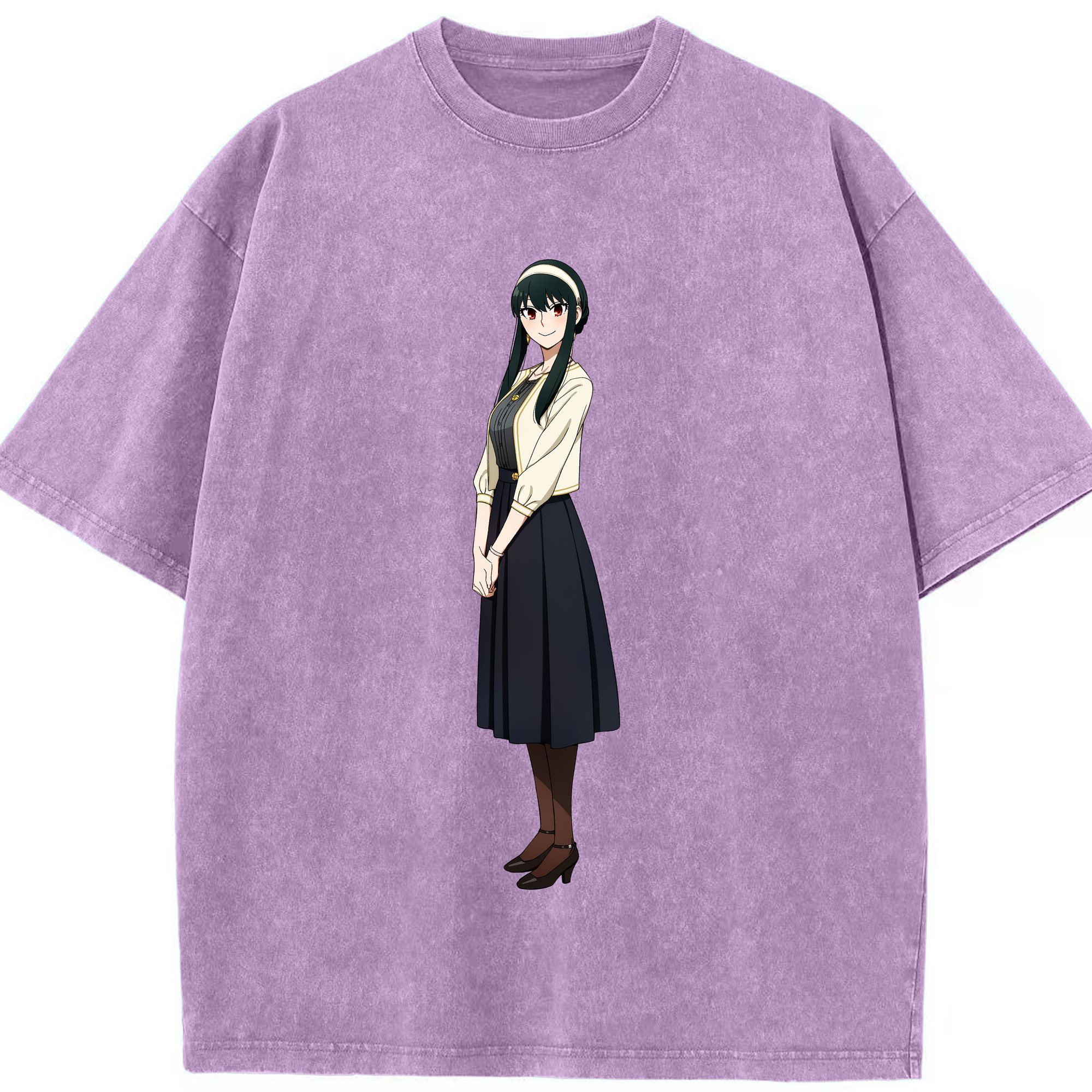 （画像用） SPY×FAMILY间谍家家酒 綿100% ヴィンテージ風 半袖Tシャツ（フロントプリント）