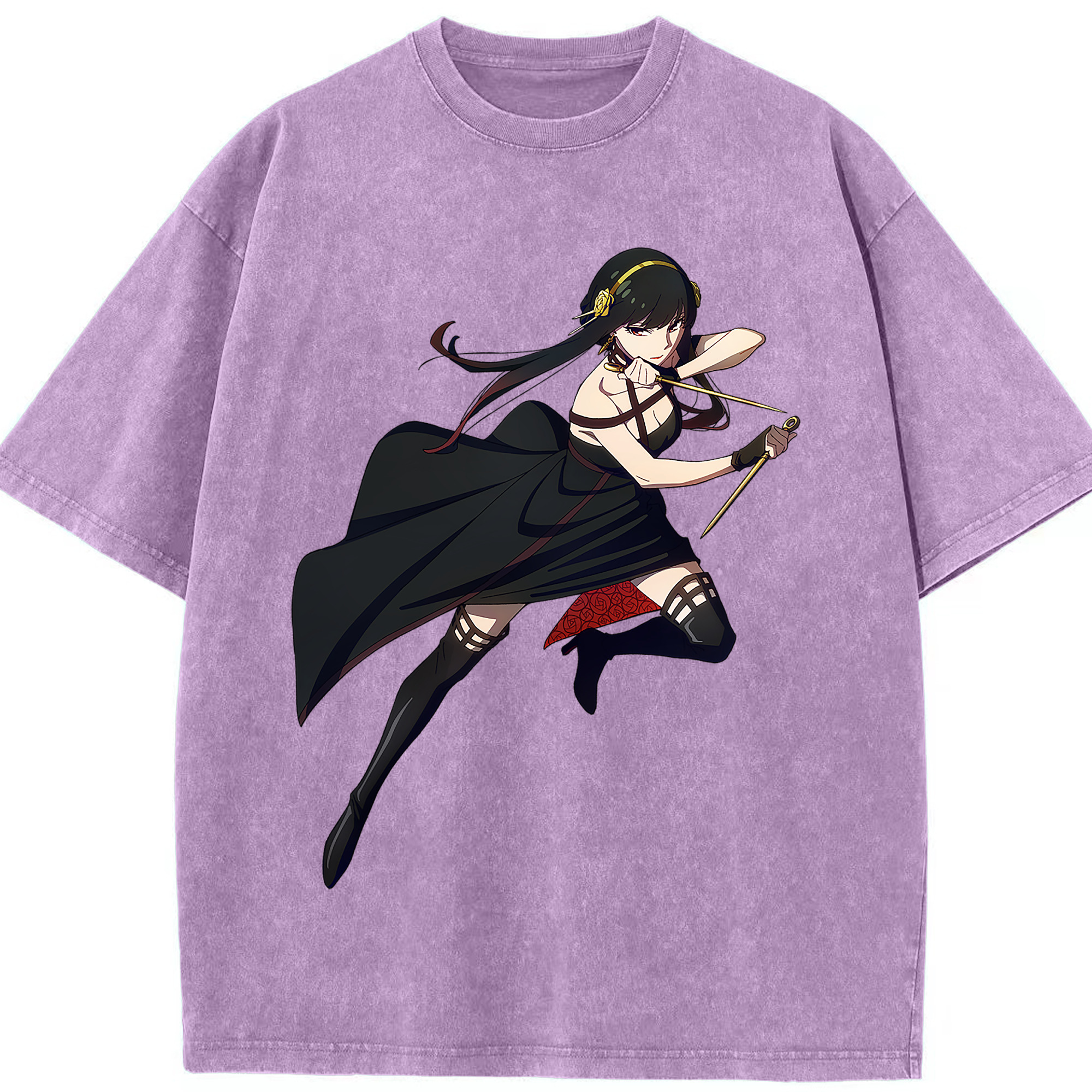 （画像用） SPY×FAMILY间谍家家酒 綿100% ヴィンテージ風 半袖Tシャツ（フロントプリント）