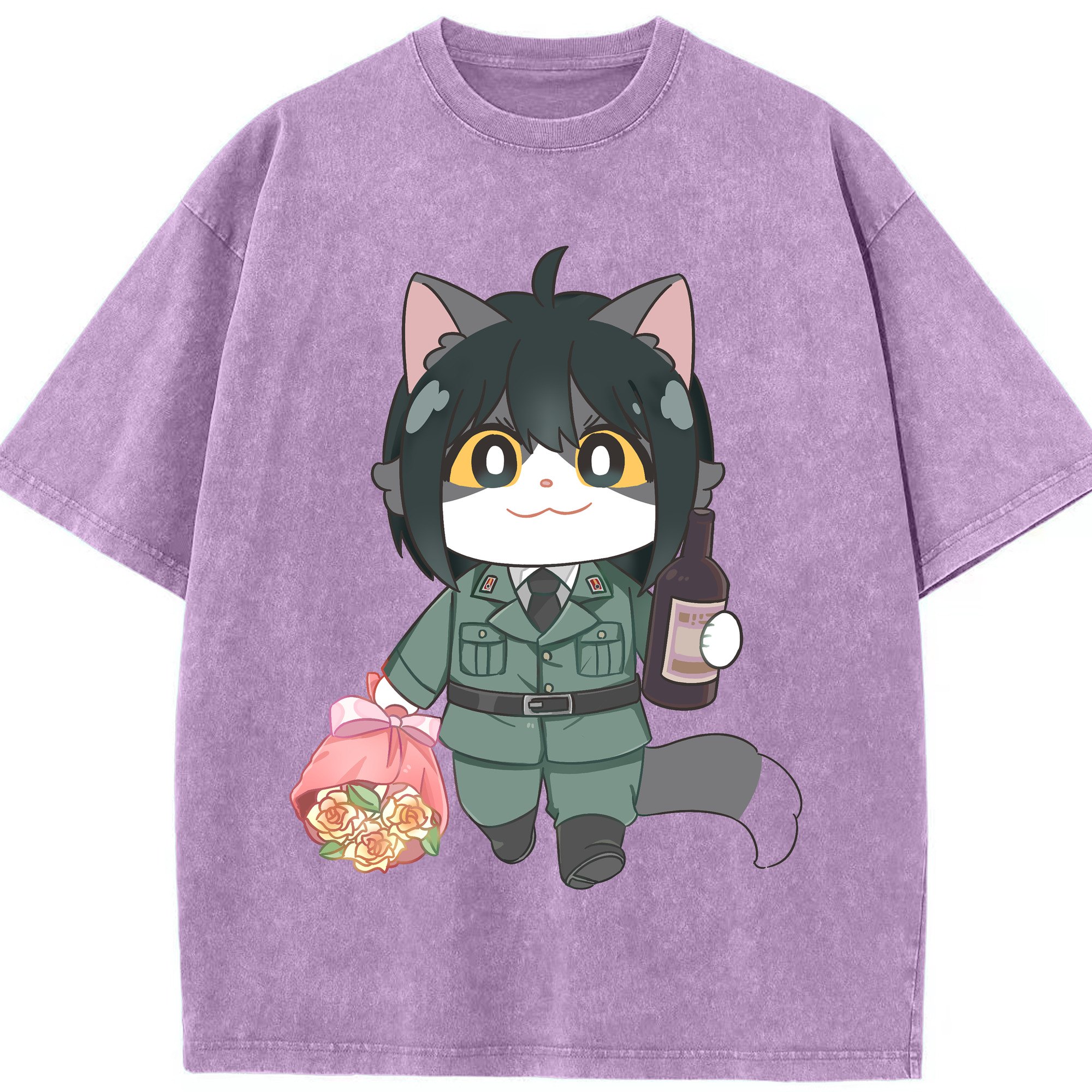 （画像用） SPY×FAMILY间谍家家酒 綿100% ヴィンテージ風 半袖Tシャツ（フロントプリント）