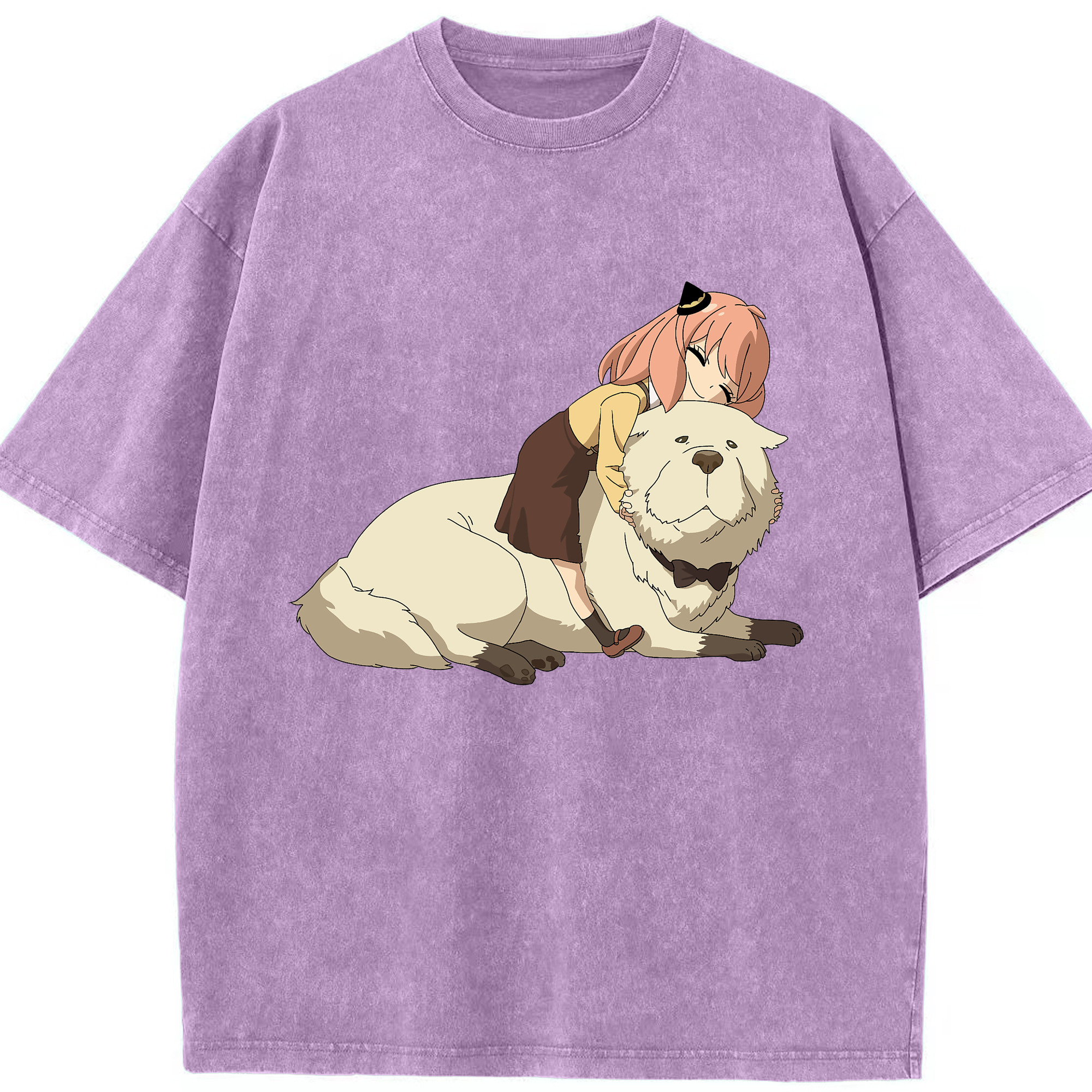 （画像用） SPY×FAMILY间谍家家酒 綿100% ヴィンテージ風 半袖Tシャツ（フロントプリント）