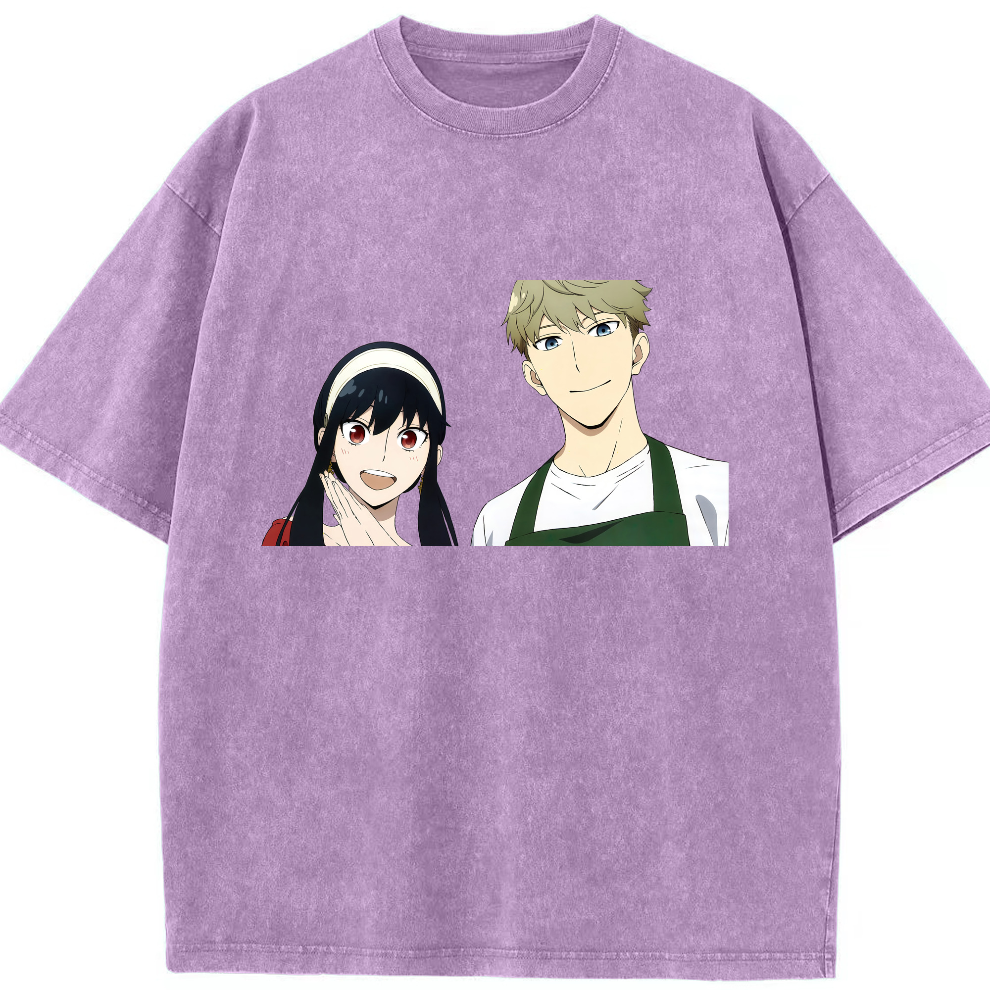 （画像用） SPY×FAMILY间谍家家酒 綿100% ヴィンテージ風 半袖Tシャツ（フロントプリント）