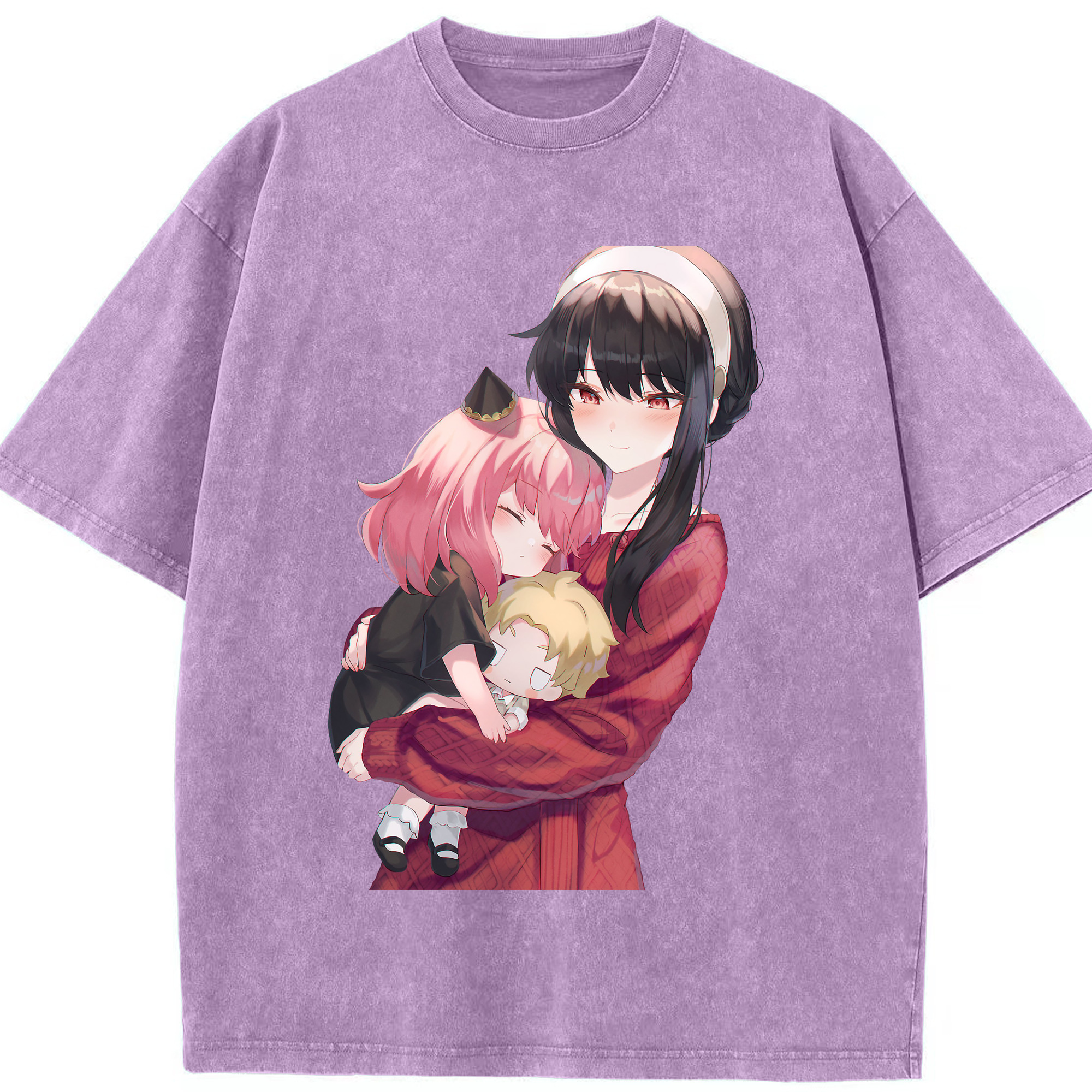 （画像用） SPY×FAMILY间谍家家酒 綿100% ヴィンテージ風 半袖Tシャツ（フロントプリント）