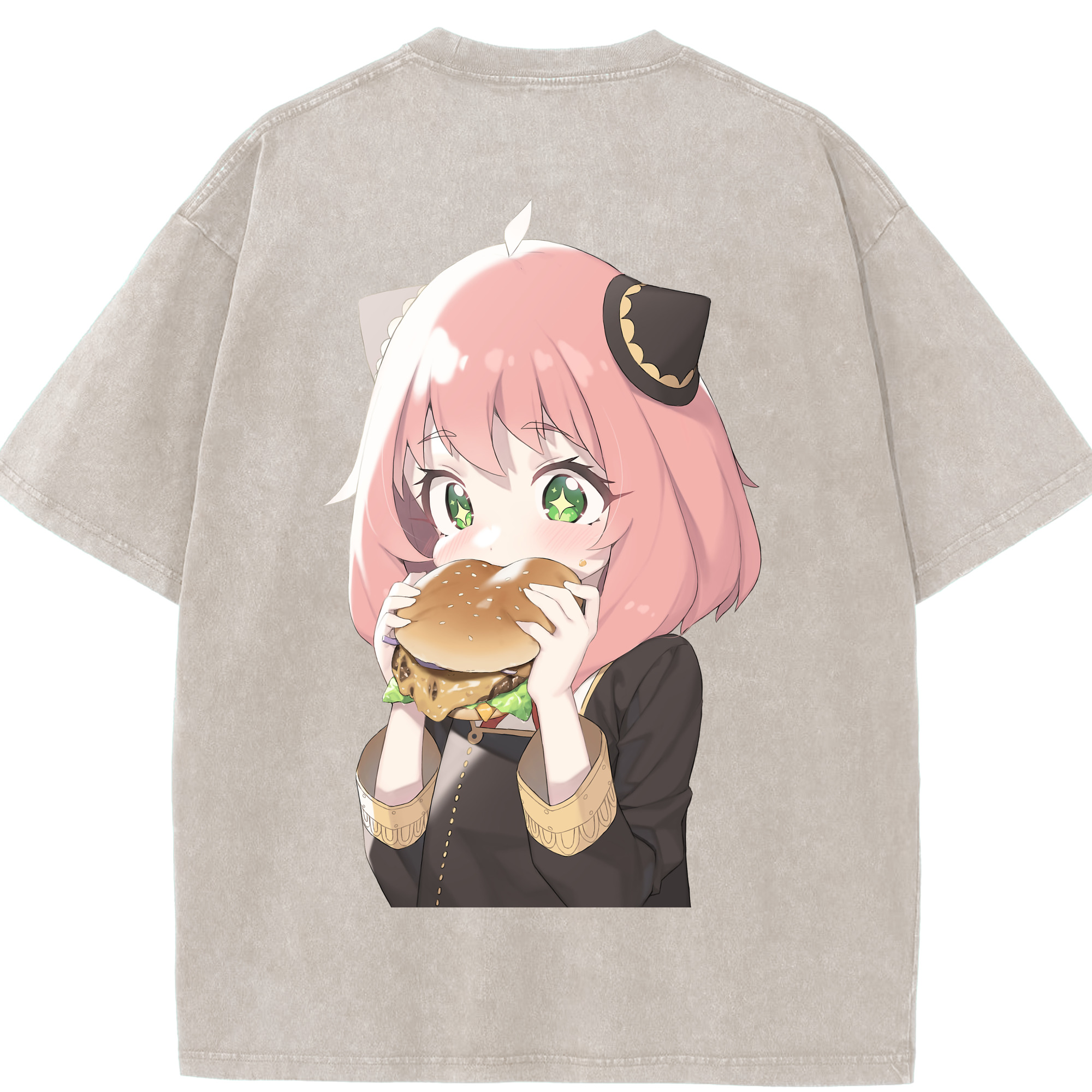 （画像用） SPY×FAMILY间谍家家酒 綿100% ヴィンテージ風 半袖Tシャツ（背面プリント）