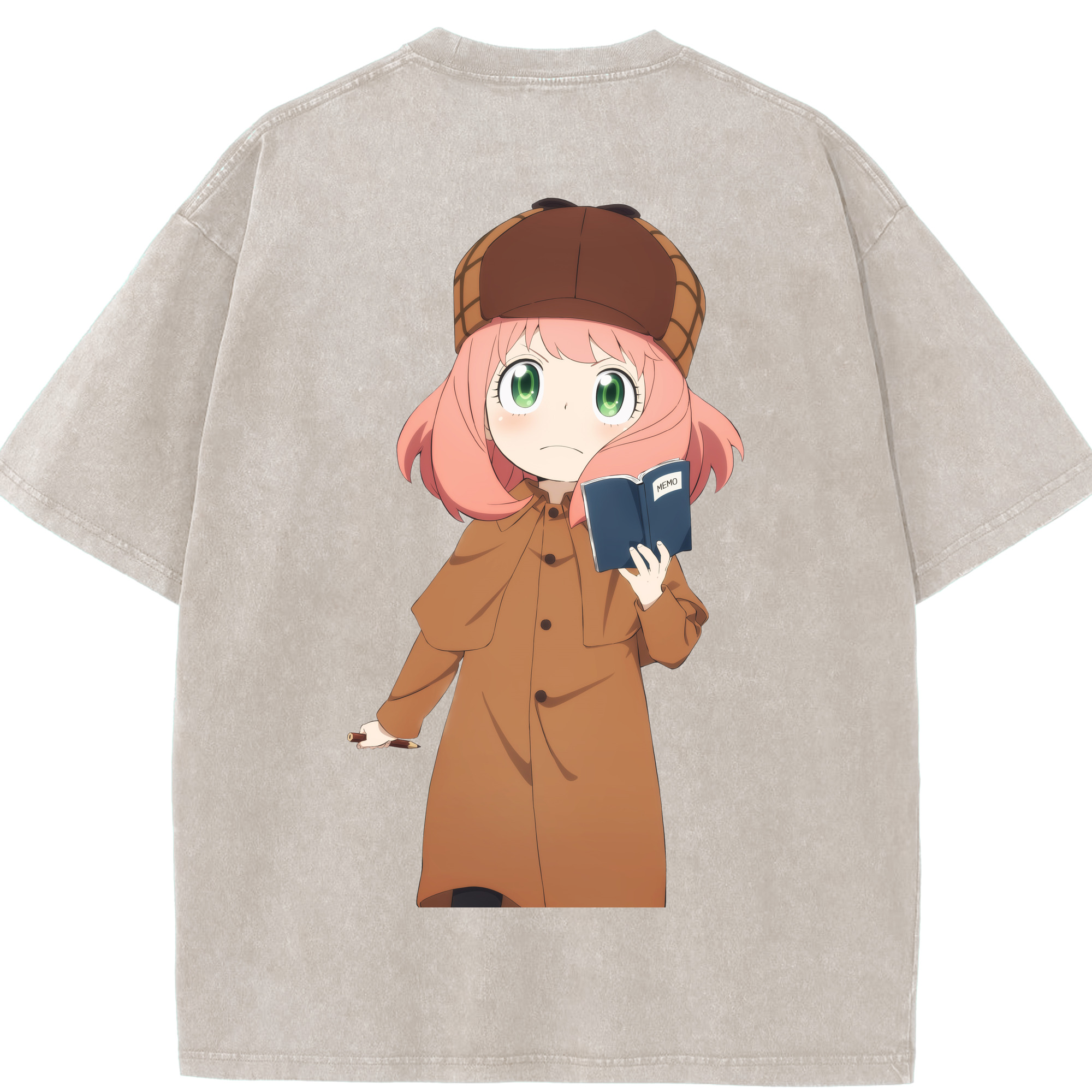 （画像用） SPY×FAMILY间谍家家酒 綿100% ヴィンテージ風 半袖Tシャツ（背面プリント）